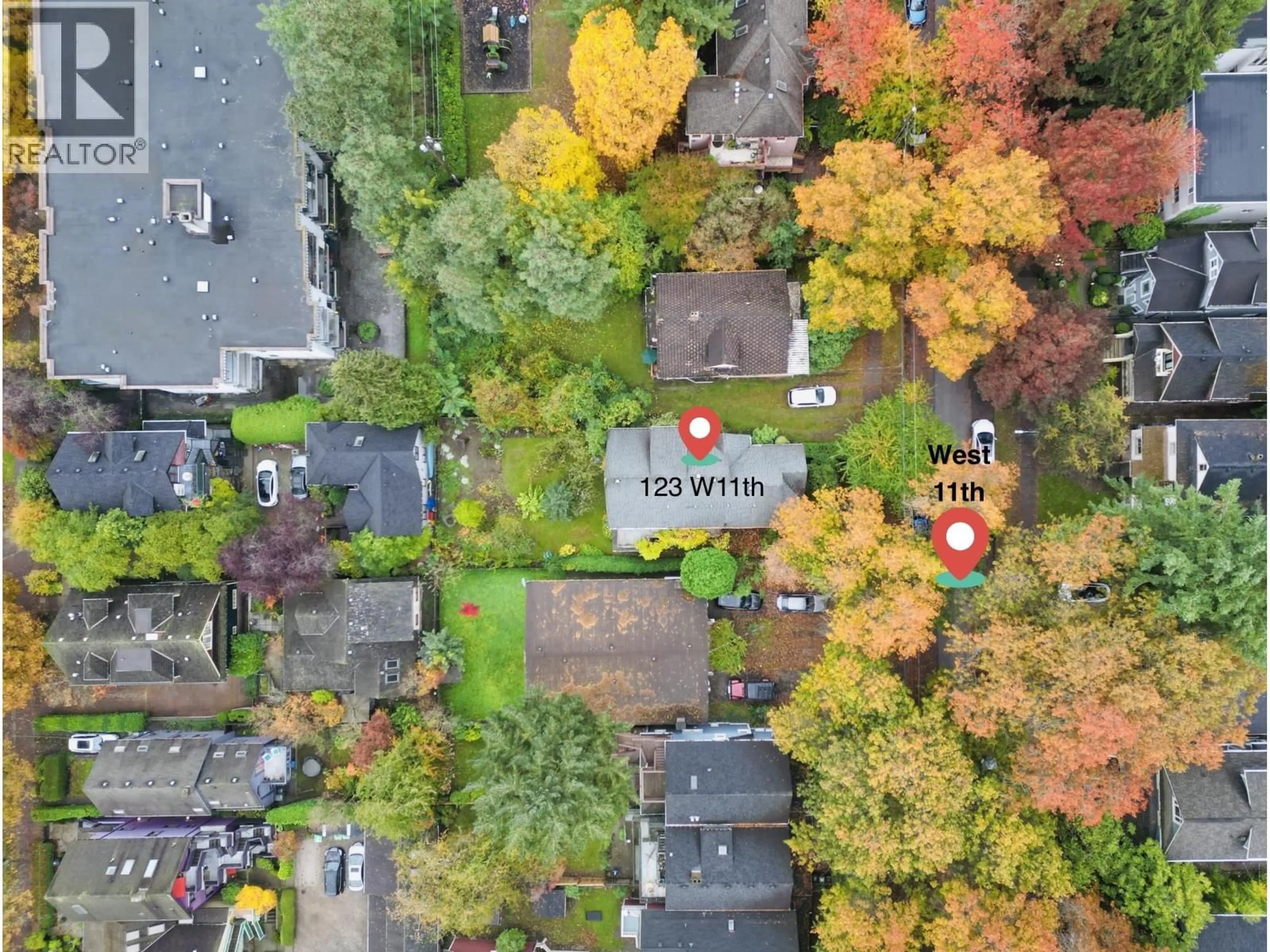 A pic from outside/outdoor area/front of a property/back of a property/a pic from drone, street for 123 11TH AVENUE, Vancouver British Columbia V5Y1S8