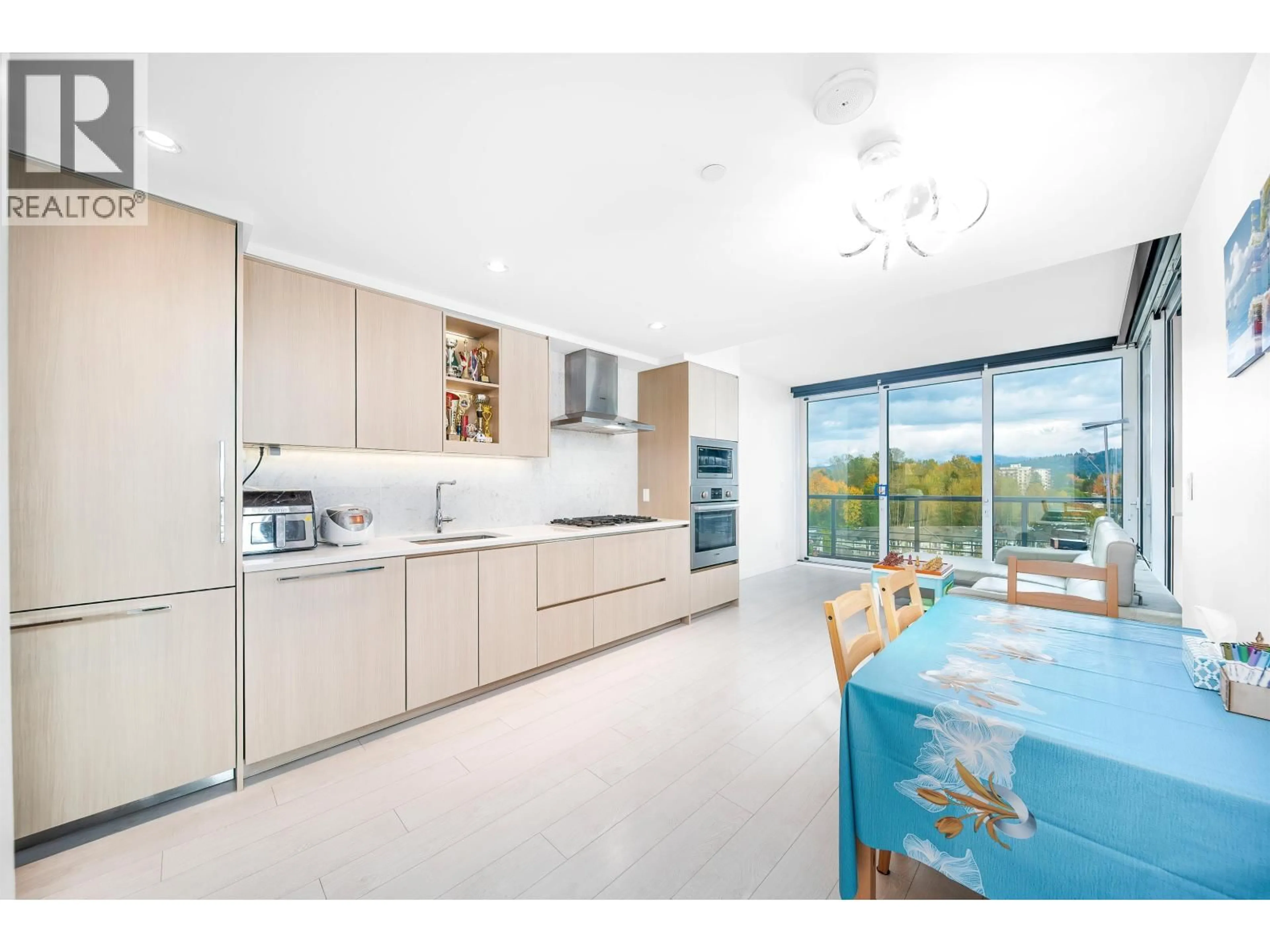 Contemporary kitchen, ceramic/tile floor for 1309 - 4720 LOUGHEED HIGHWAY, Burnaby British Columbia V5C0M8