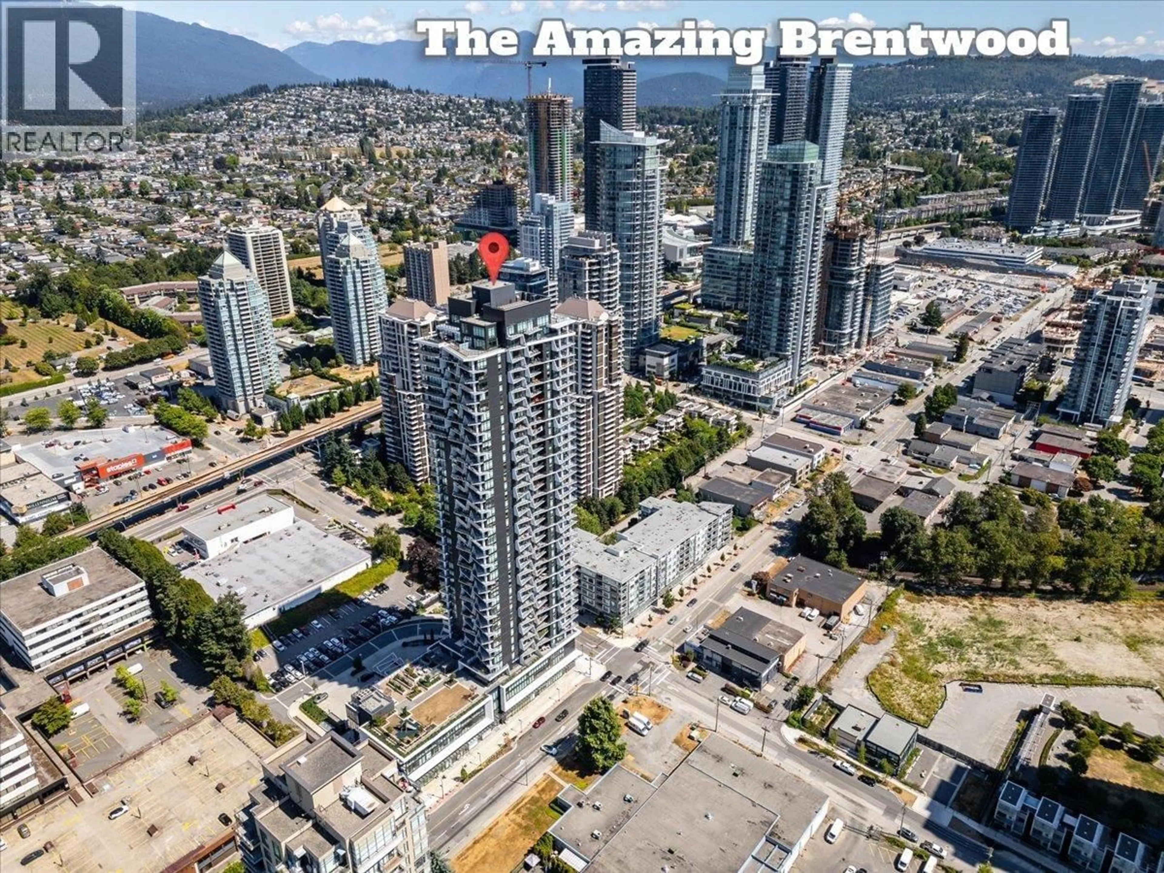 A pic from outside/outdoor area/front of a property/back of a property/a pic from drone, city buildings view from balcony for 502 - 2181 MADISON AVENUE, Burnaby British Columbia V5C0N4
