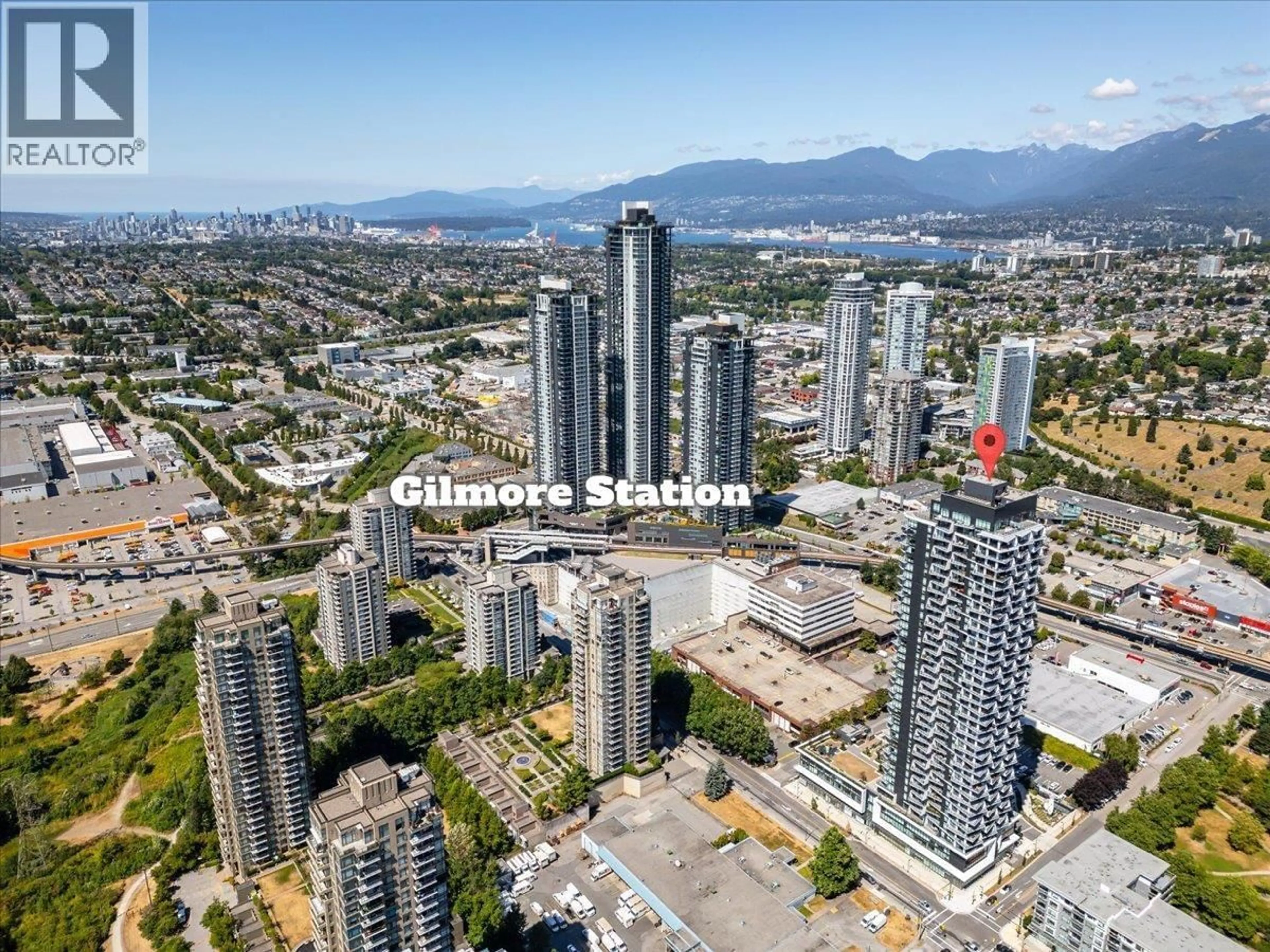 A pic from outside/outdoor area/front of a property/back of a property/a pic from drone, city buildings view from balcony for 502 - 2181 MADISON AVENUE, Burnaby British Columbia V5C0N4