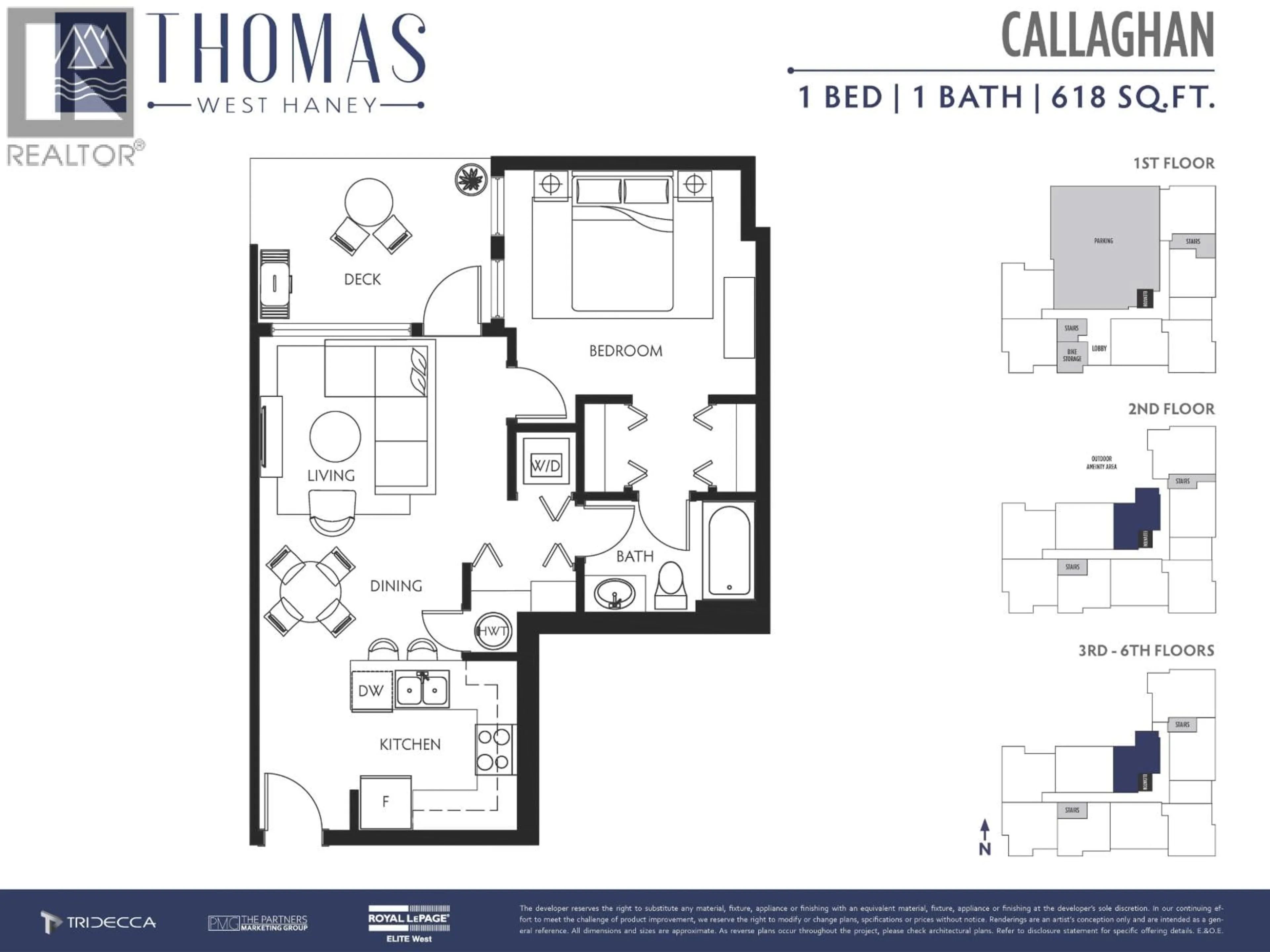 Floor plan for 610 - 11907 223 STREET, Maple Ridge British Columbia V2X4P9