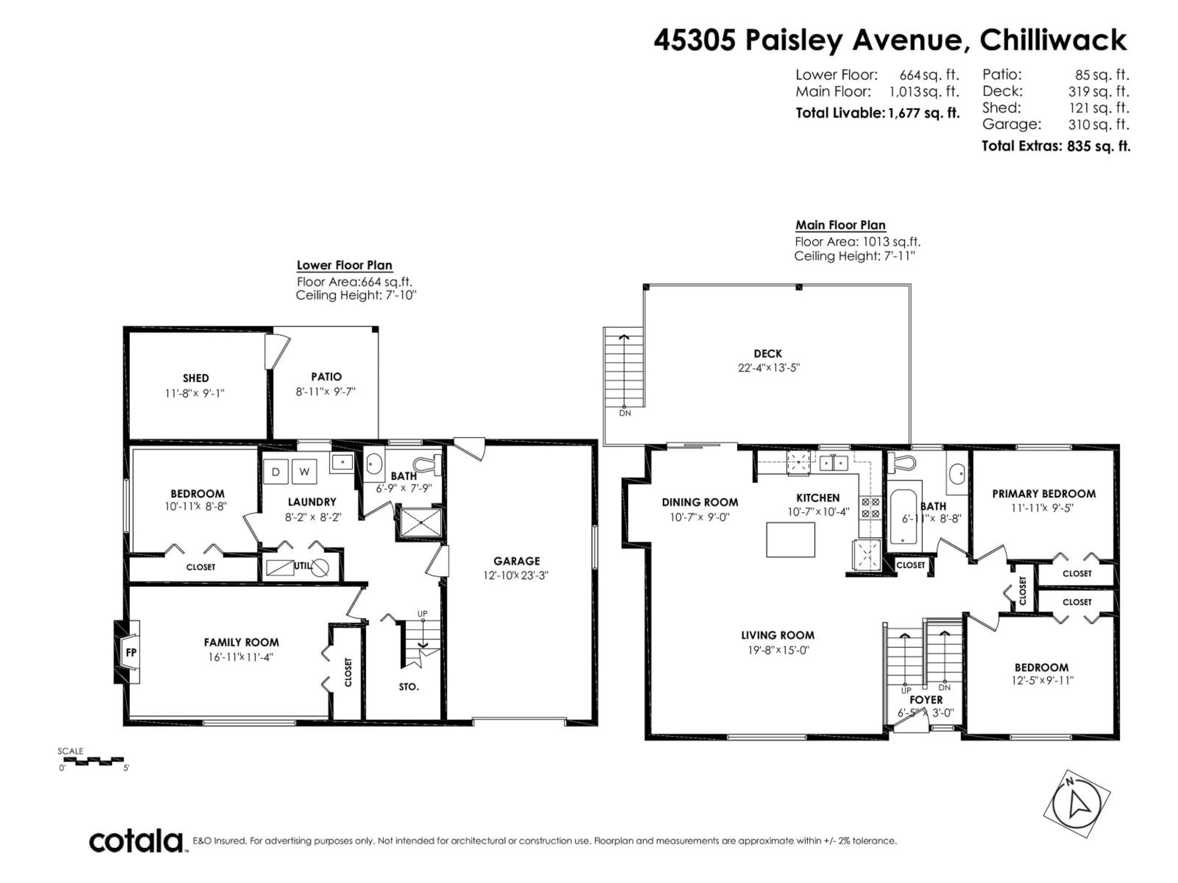 Floor plan for 45305 PAISLEY AVENUE, Chilliwack British Columbia V2P7B4