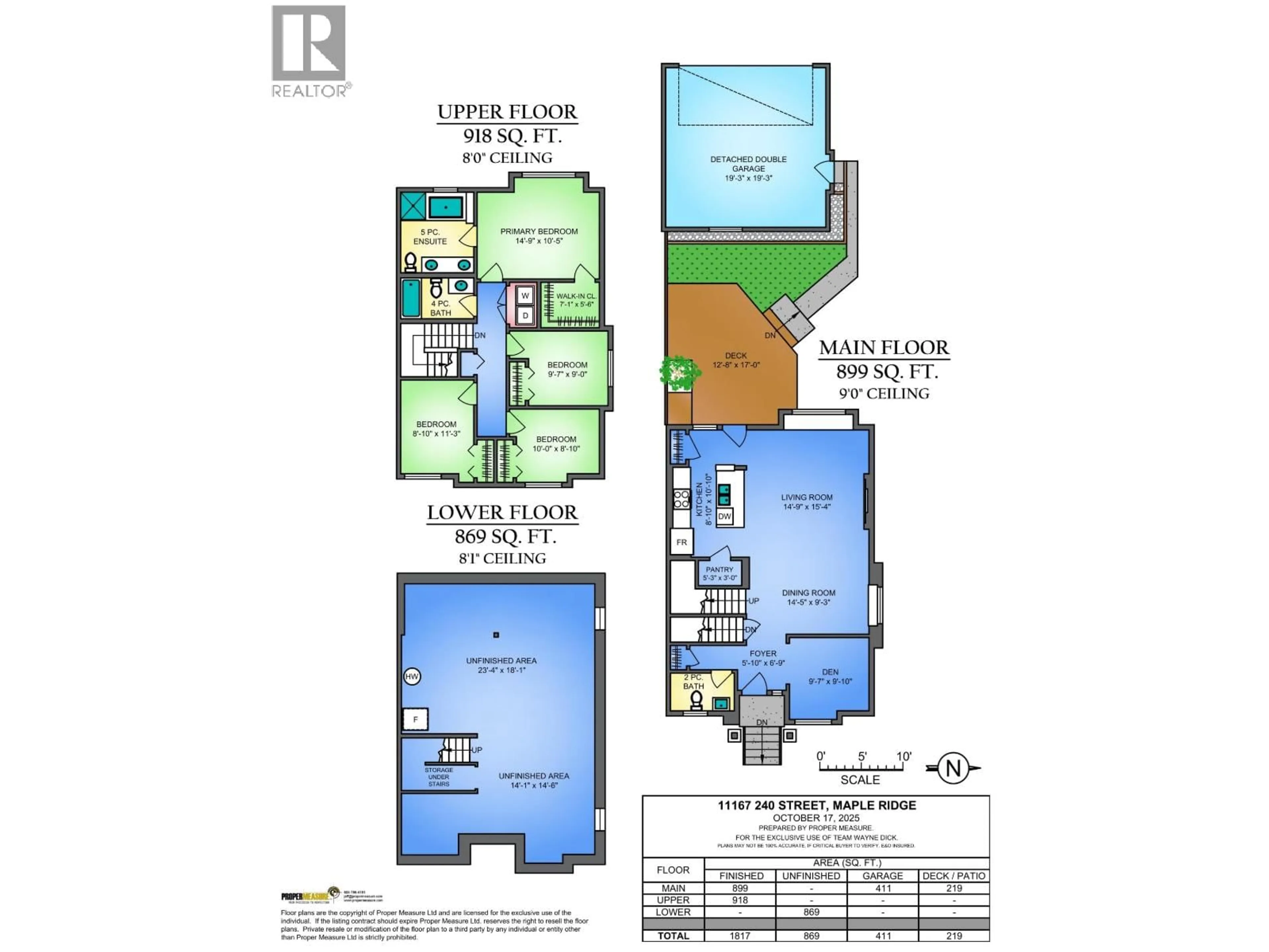 Floor plan for 11167 240TH STREET, Maple Ridge British Columbia V2W0H7