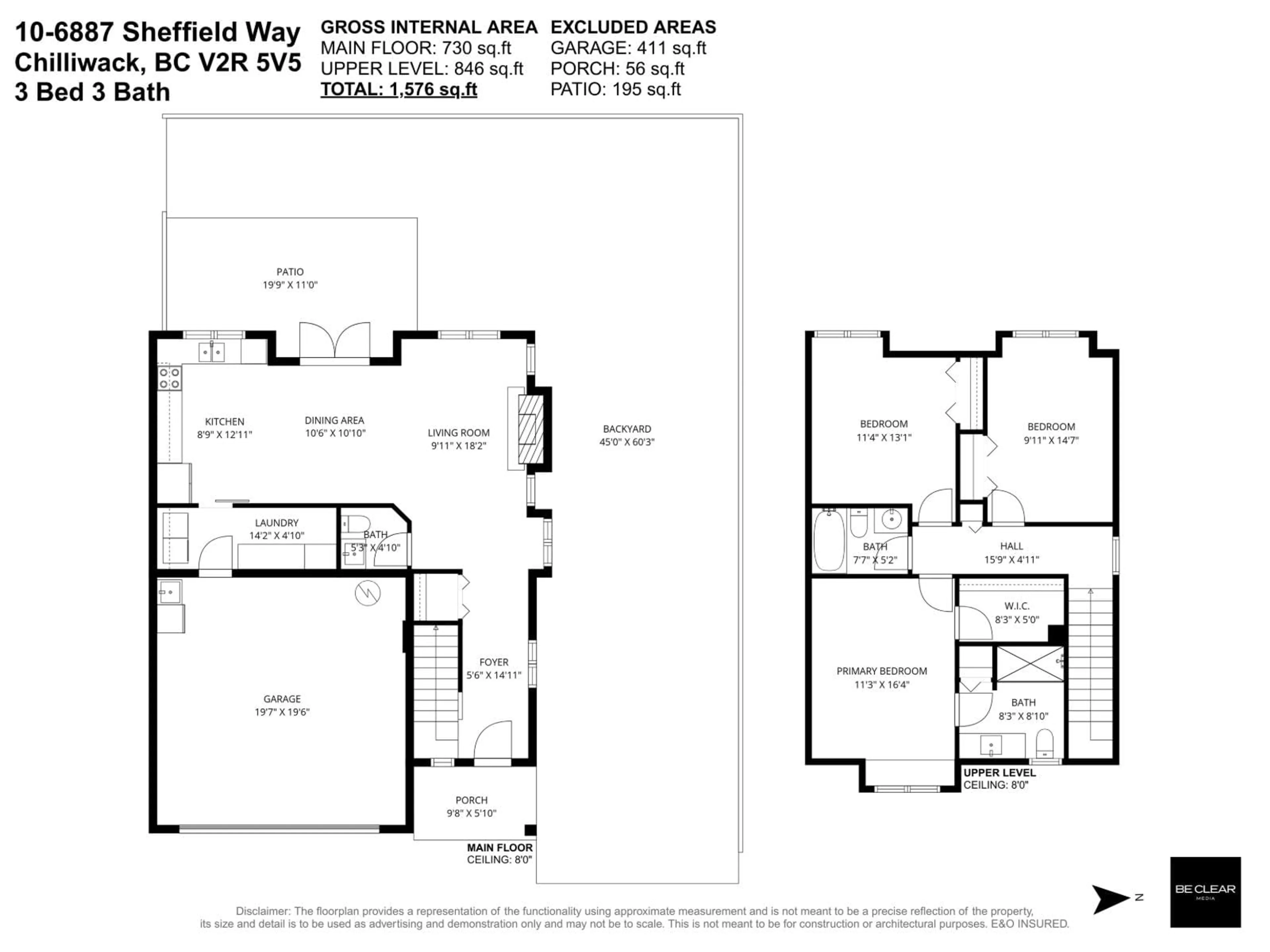 Floor plan for 10 - 6887 SHEFFIELD WAY, Chilliwack British Columbia V2R5V5