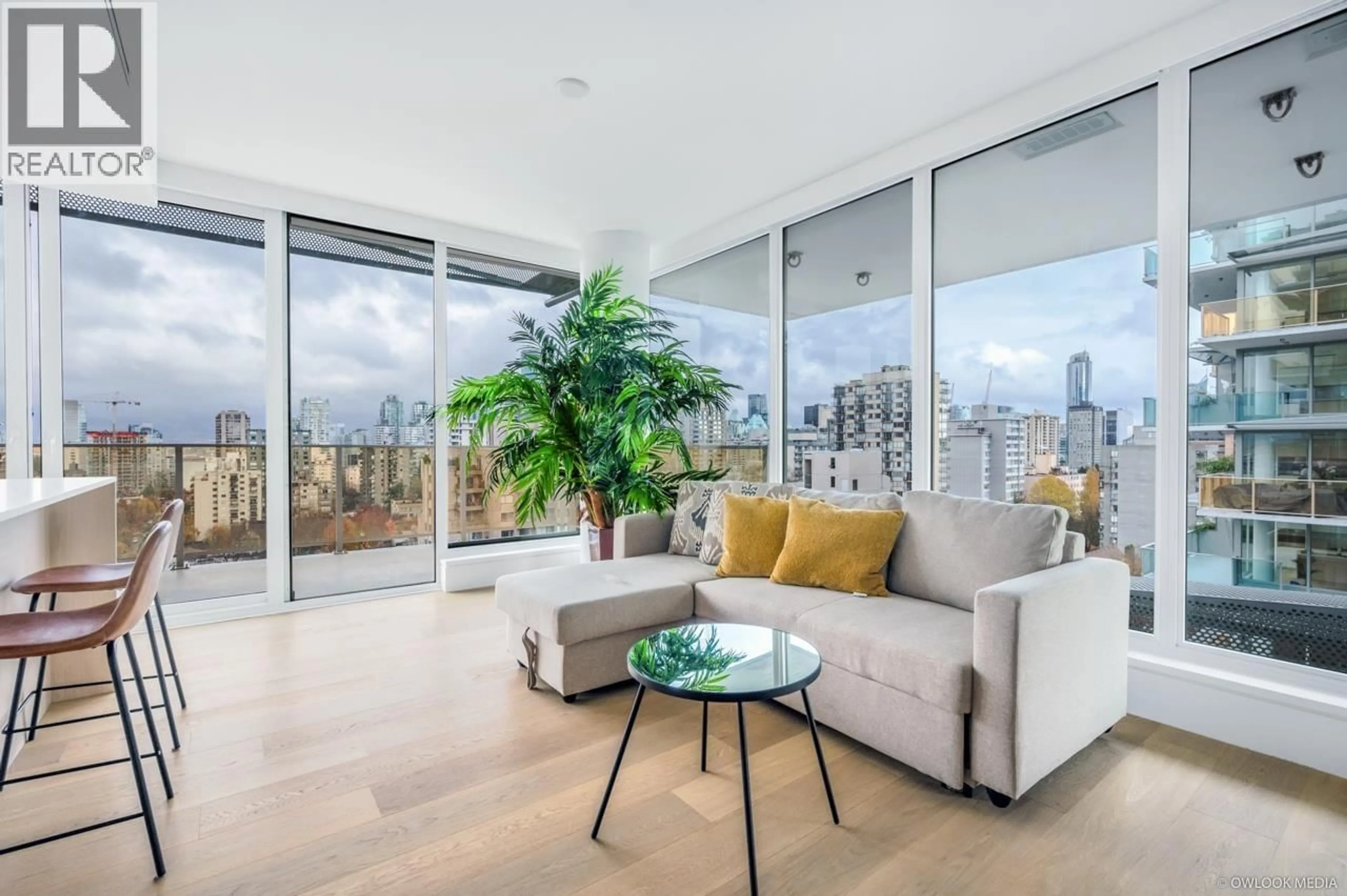 Living room with furniture, unknown for 1504 - 1180 BROUGHTON STREET, Vancouver British Columbia V6G2B1