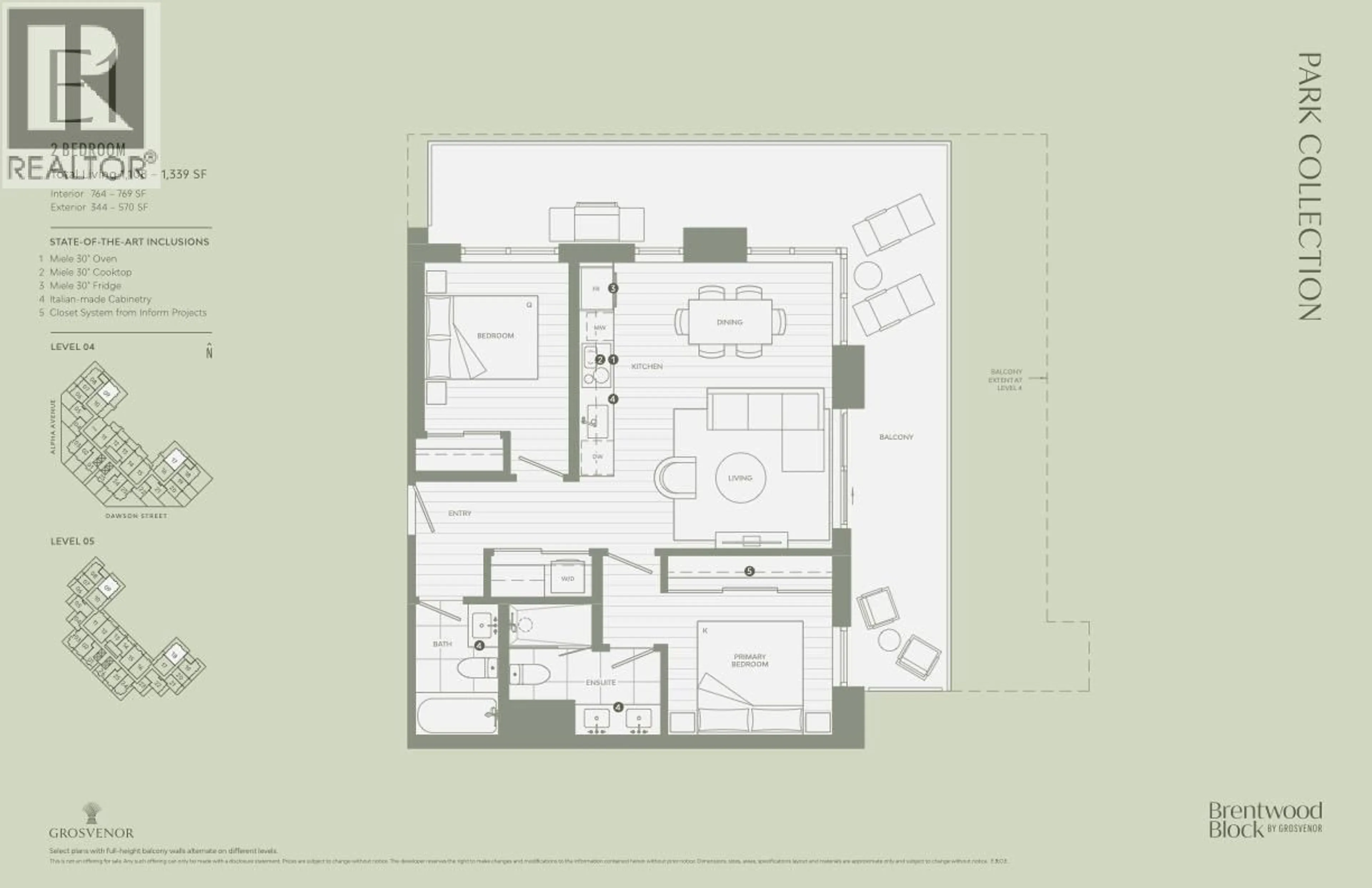 Floor plan for 409 - 2180 ALPHA AVENUE, Burnaby British Columbia V5C0K2