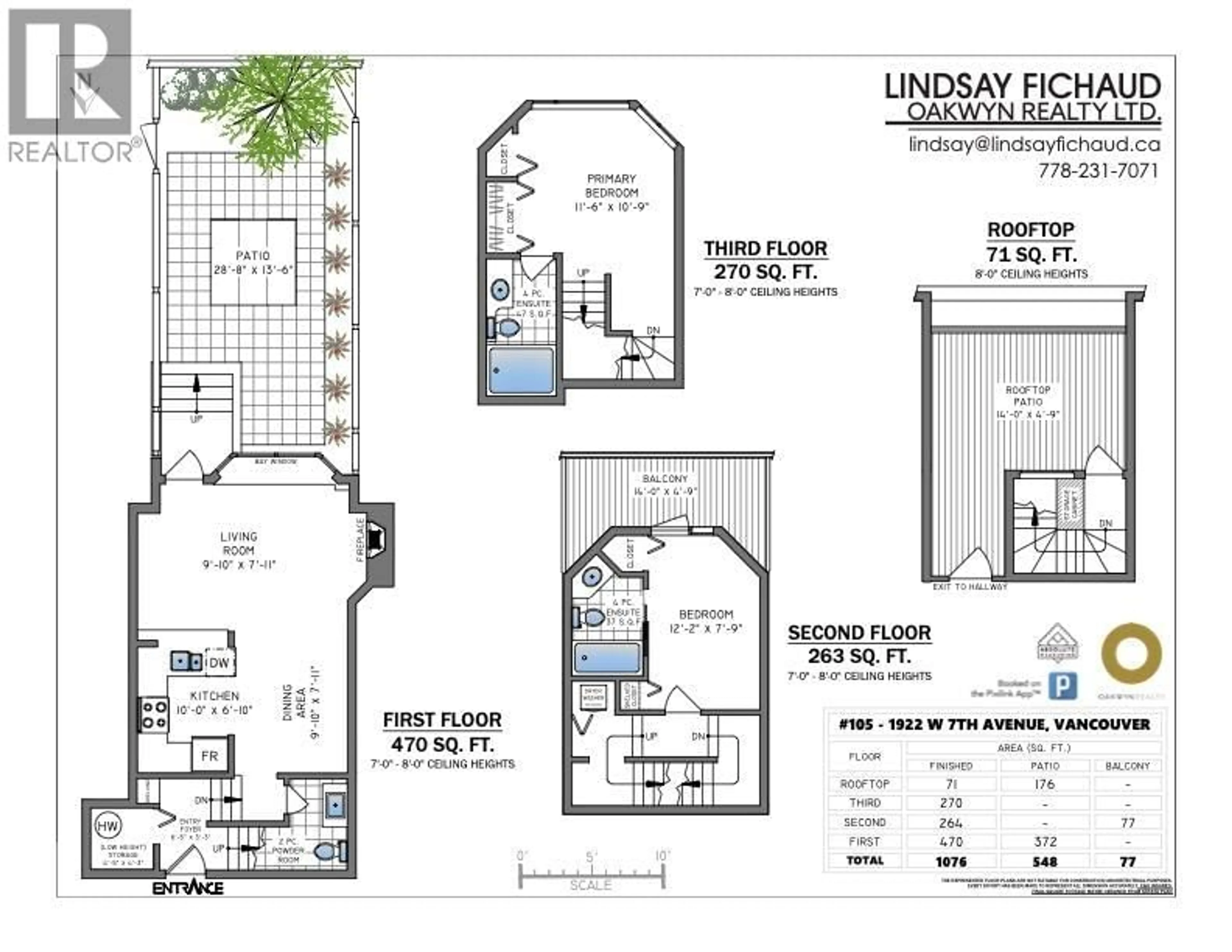 Floor plan for 105 - 1922 7TH AVENUE, Vancouver British Columbia V6J1T1