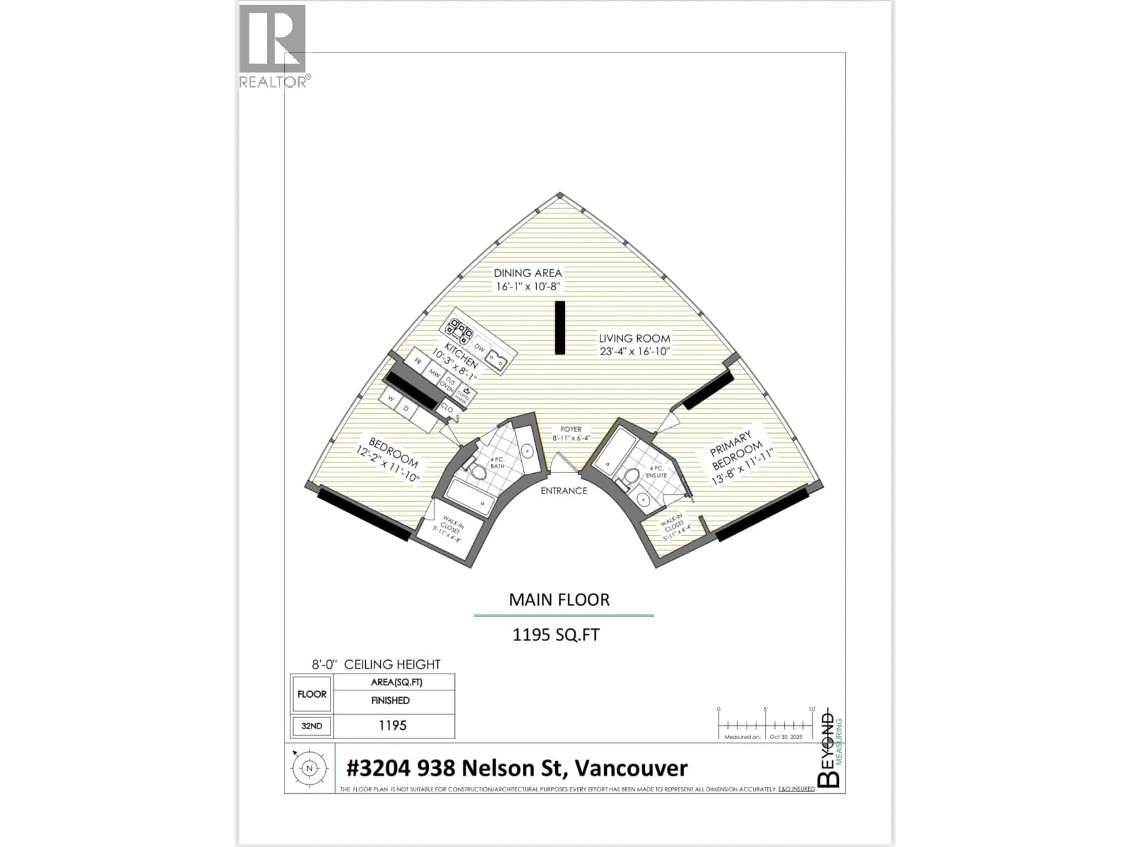 Floor plan for 3204 - 938 NELSON STREET, Vancouver British Columbia V6Z3A7