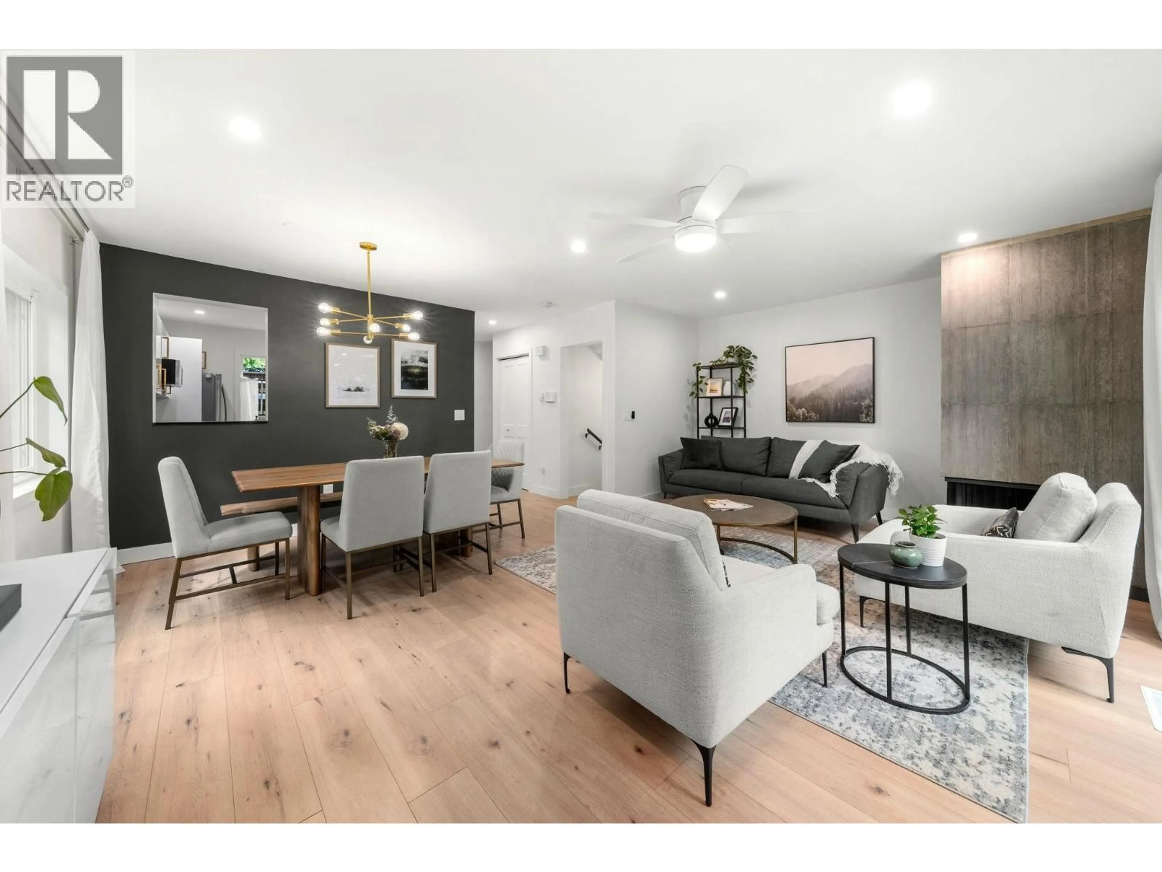 Living room with furniture, wood/laminate floor for 323B EVERGREEN DRIVE, Port Moody British Columbia V3H1S1