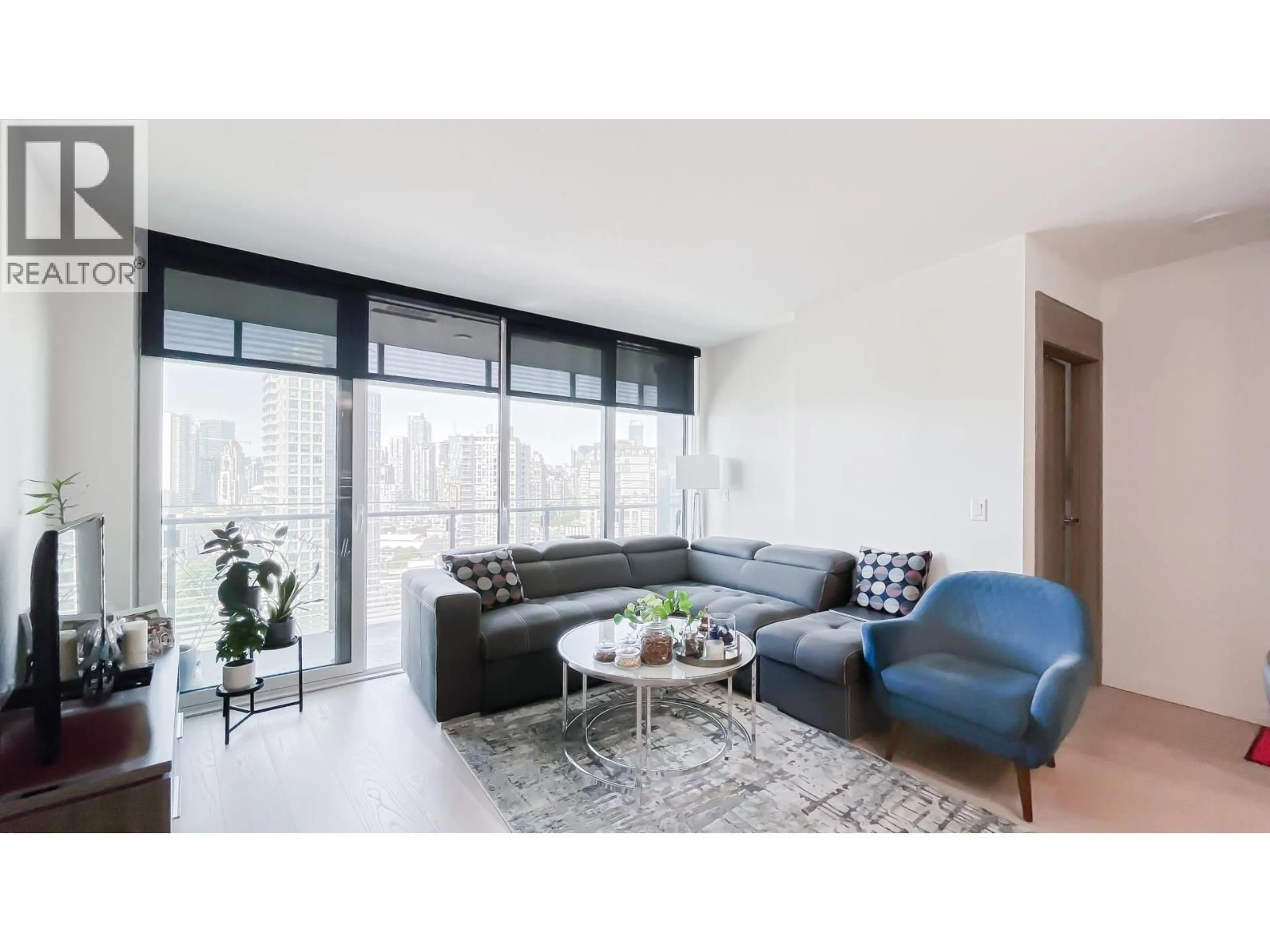 Living room with furniture, unknown for 2220 - 89 NELSON STREET, Vancouver British Columbia V6Z0E7