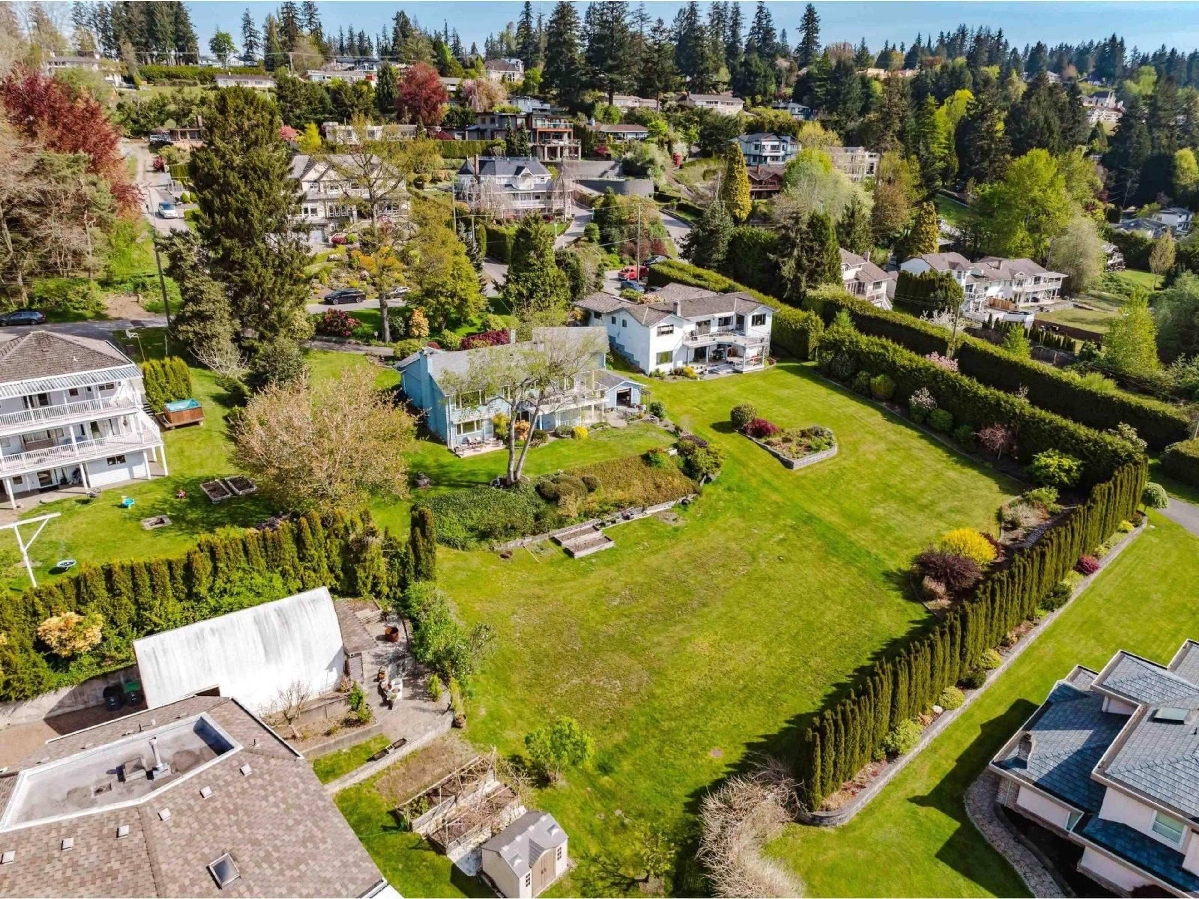 A pic from outside/outdoor area/front of a property/back of a property/a pic from drone, unknown for 13128 COULTHARD, Surrey British Columbia V3W1B3