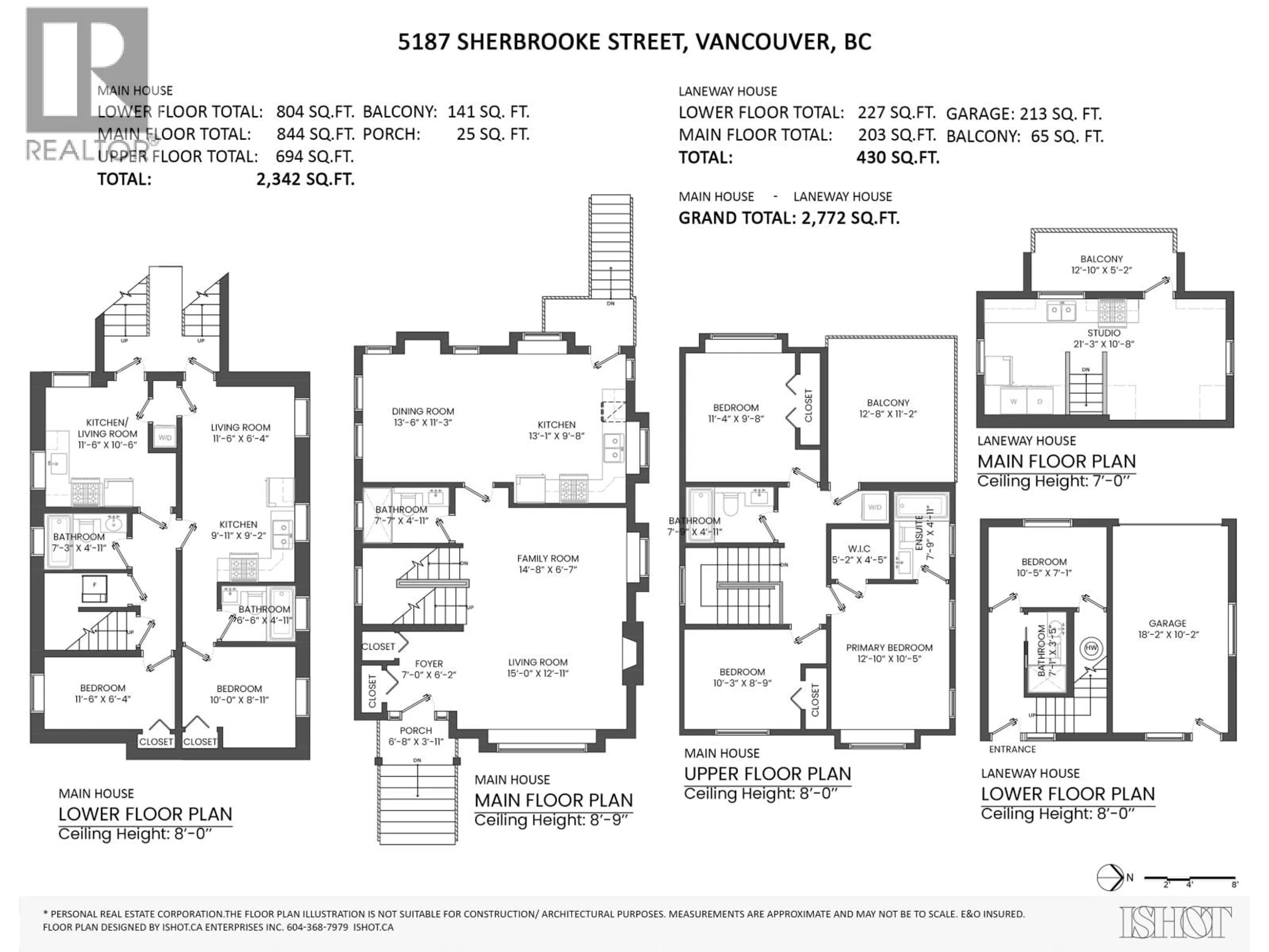 Floor plan for 5187 SHERBROOKE STREET, Vancouver British Columbia V5W3M3
