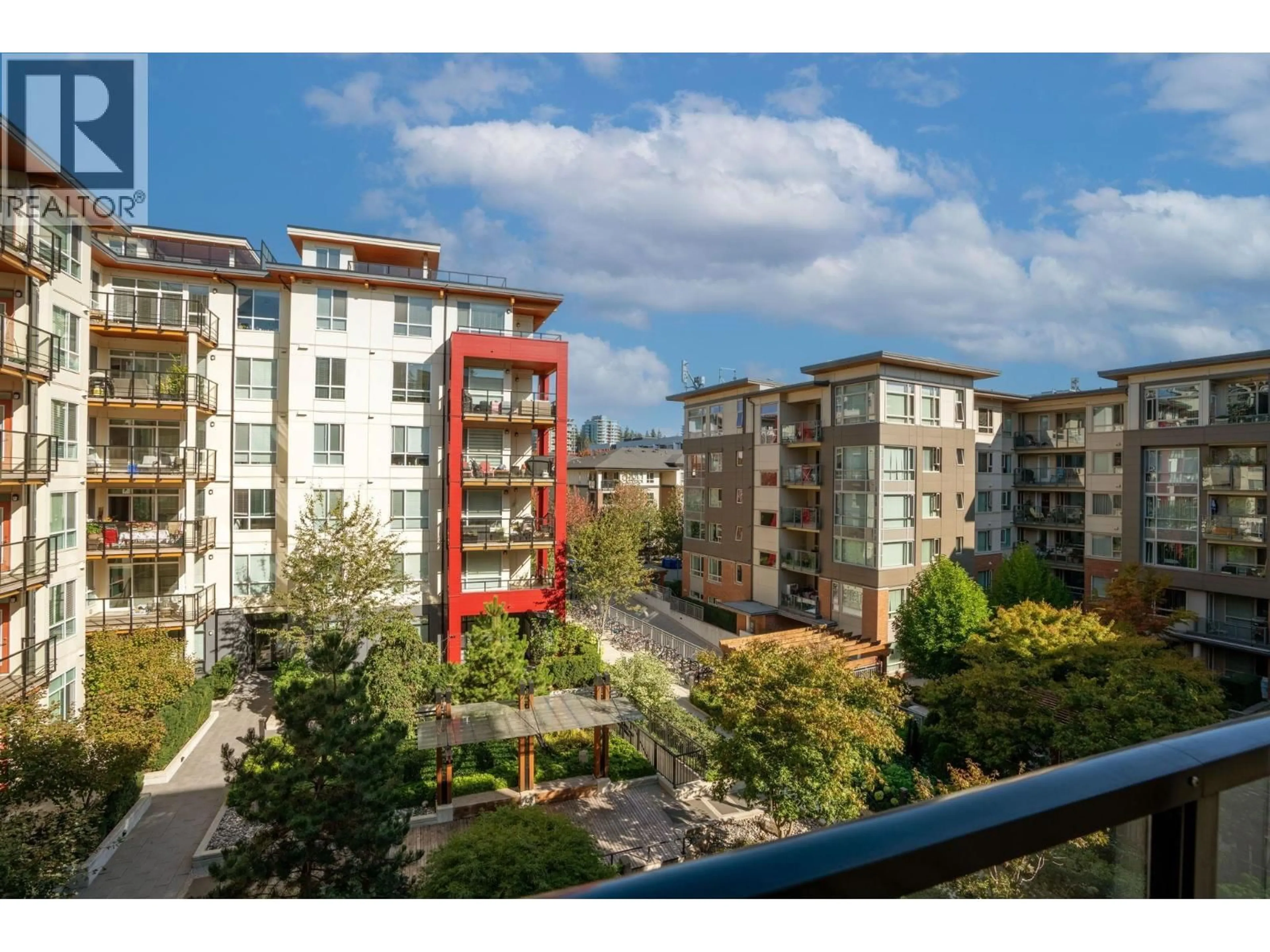 Balcony in the apartment, city buildings view from balcony for #410 - 3581 ROSS DRIVE, Vancouver British Columbia V6S0K5
