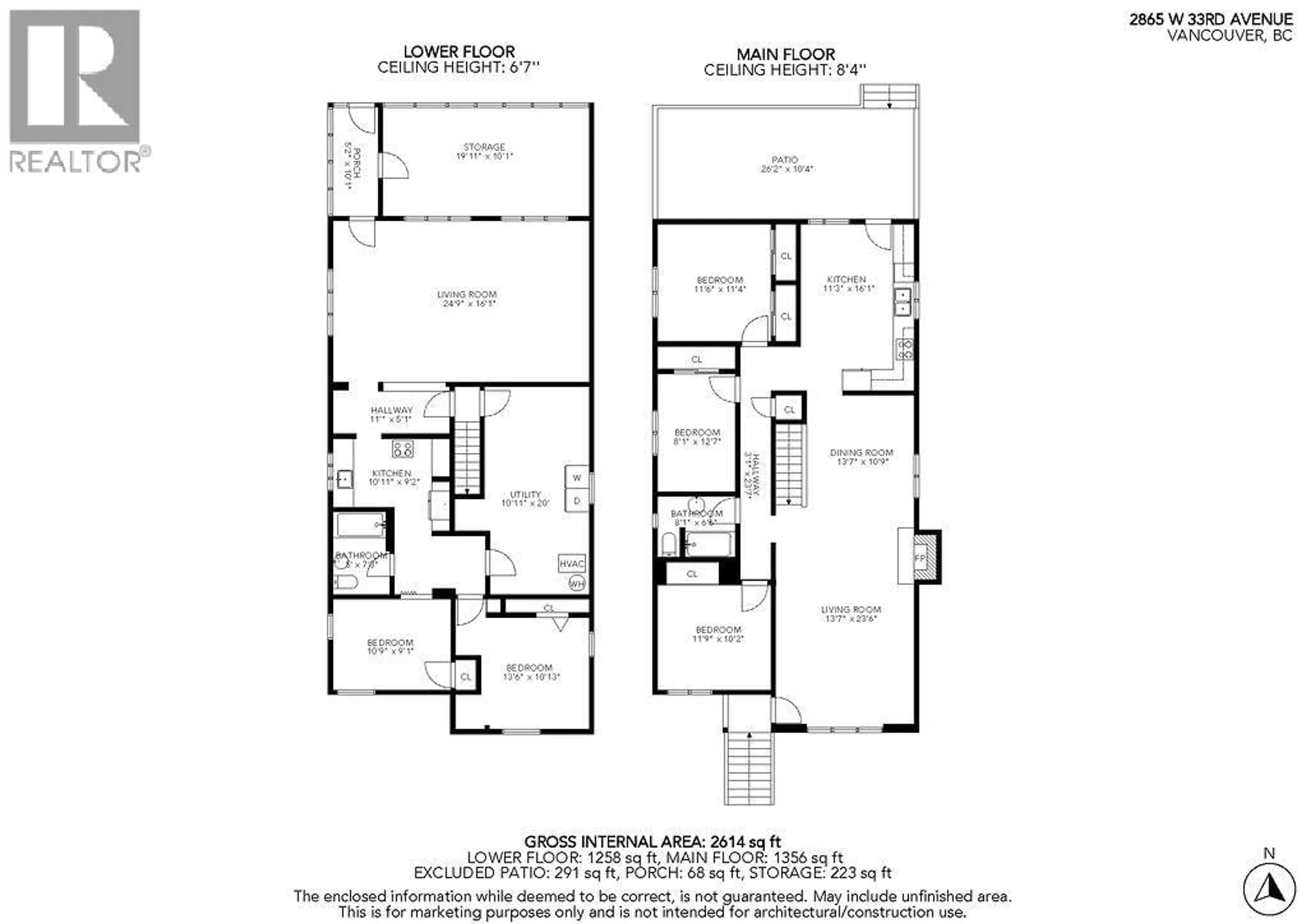 Floor plan for 2865 33RD AVENUE, Vancouver British Columbia V6N2G3