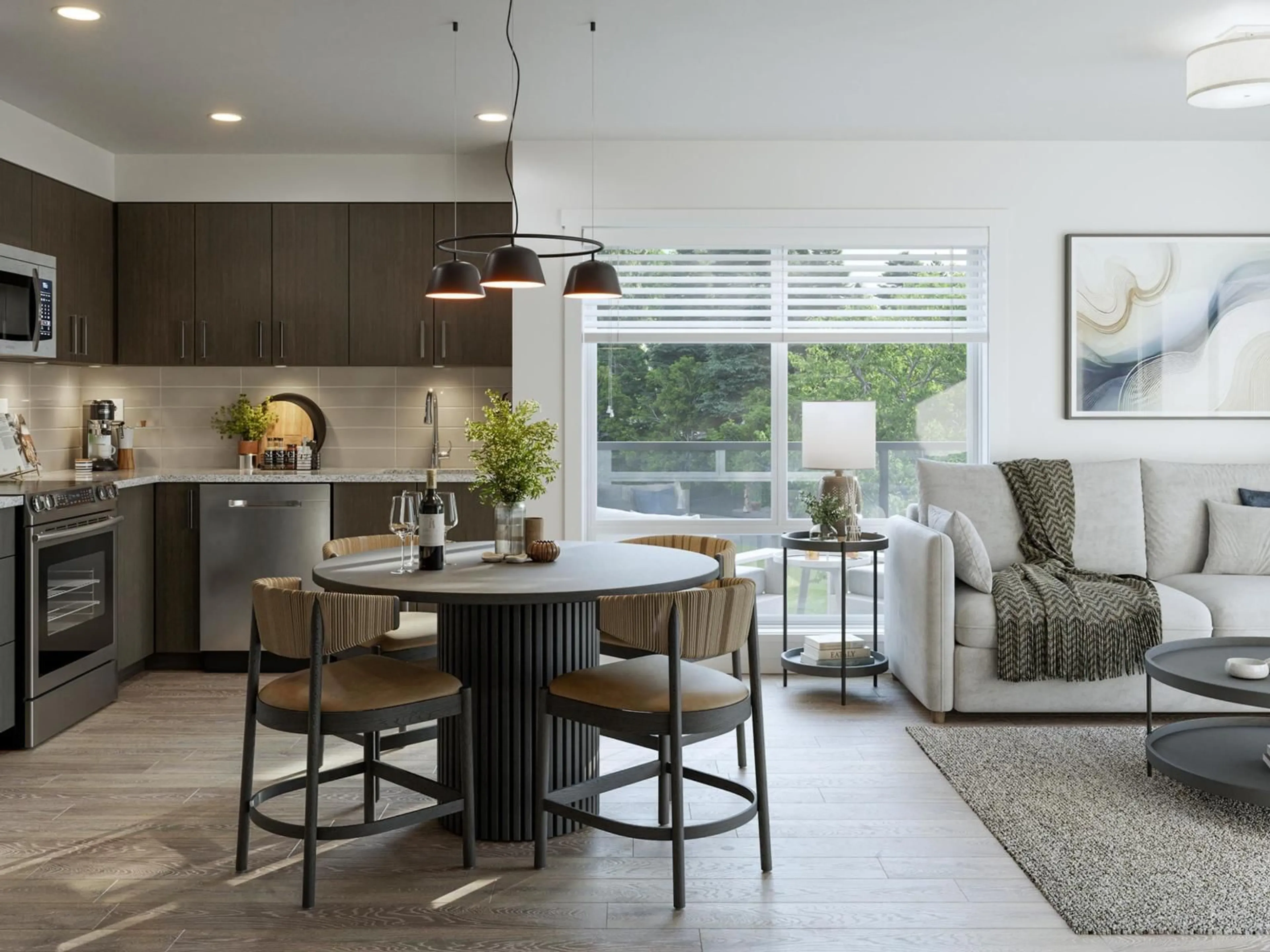 Open concept kitchen, unknown for 212 - 33919 GEORGE FERGUSON, Abbotsford British Columbia V0V1V0