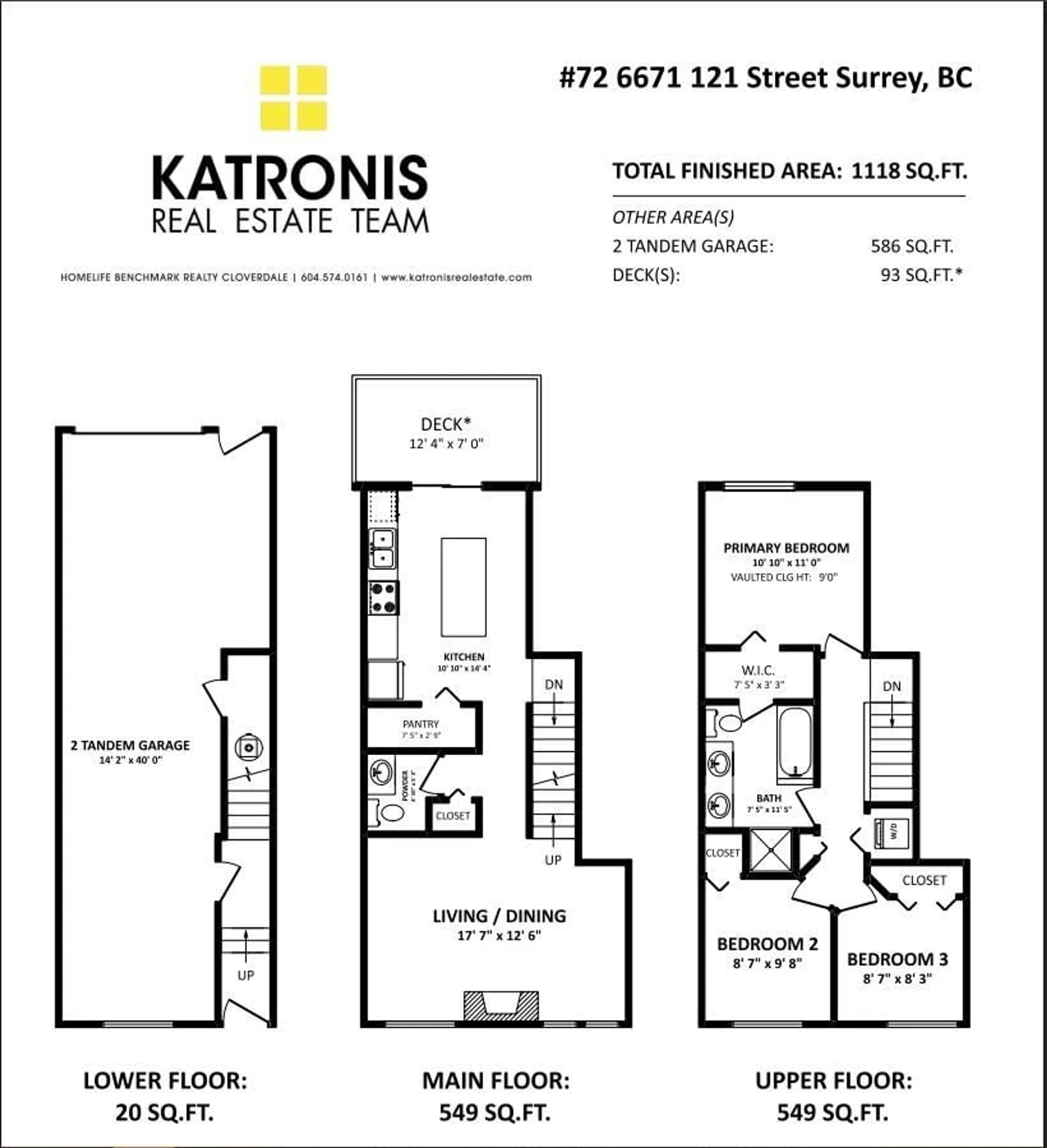 Floor plan for 72 - 6671 121, Surrey British Columbia V3W1T9