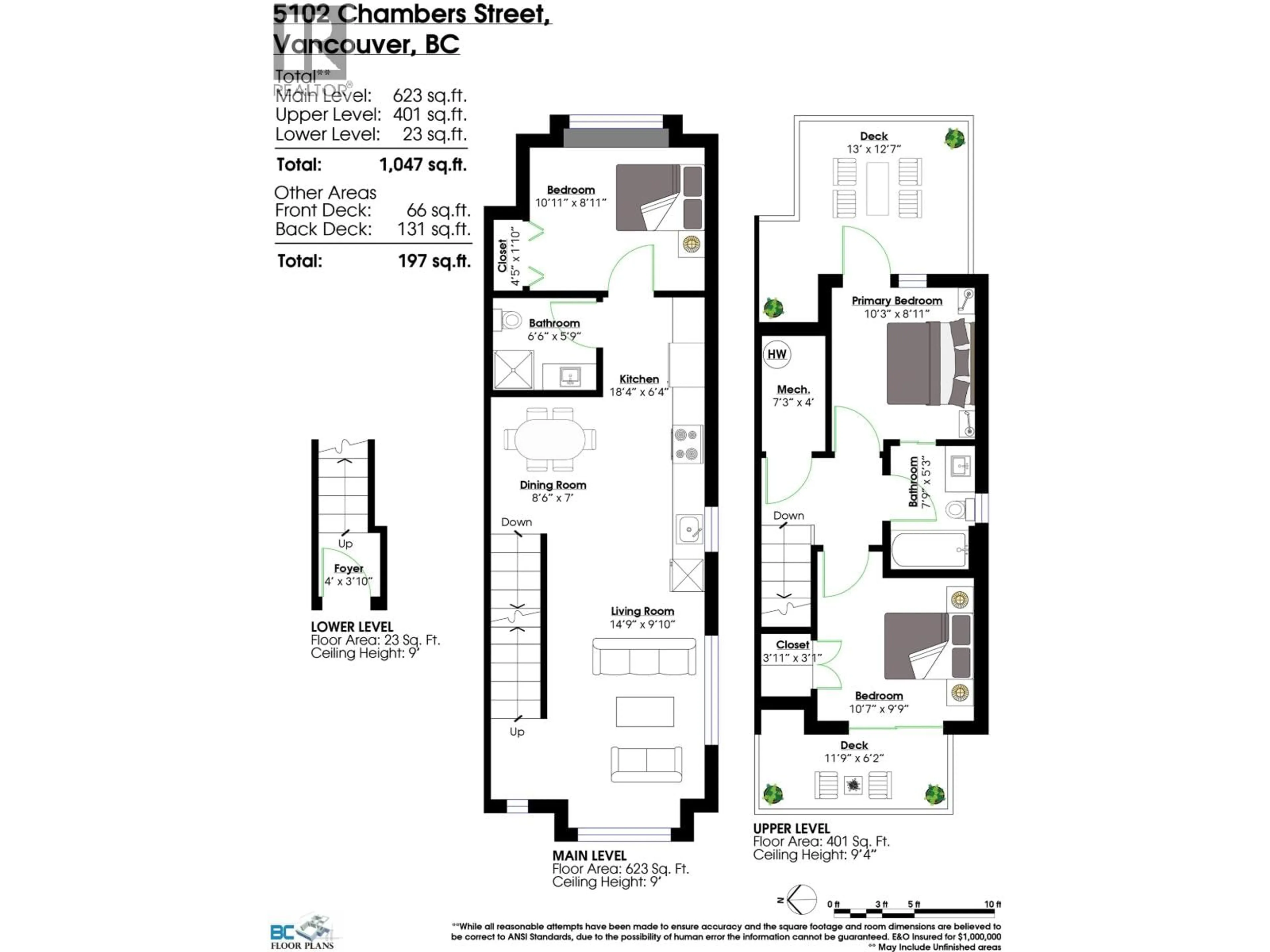 Floor plan for 5102 CHAMBERS STREET, Vancouver British Columbia V5R3L9