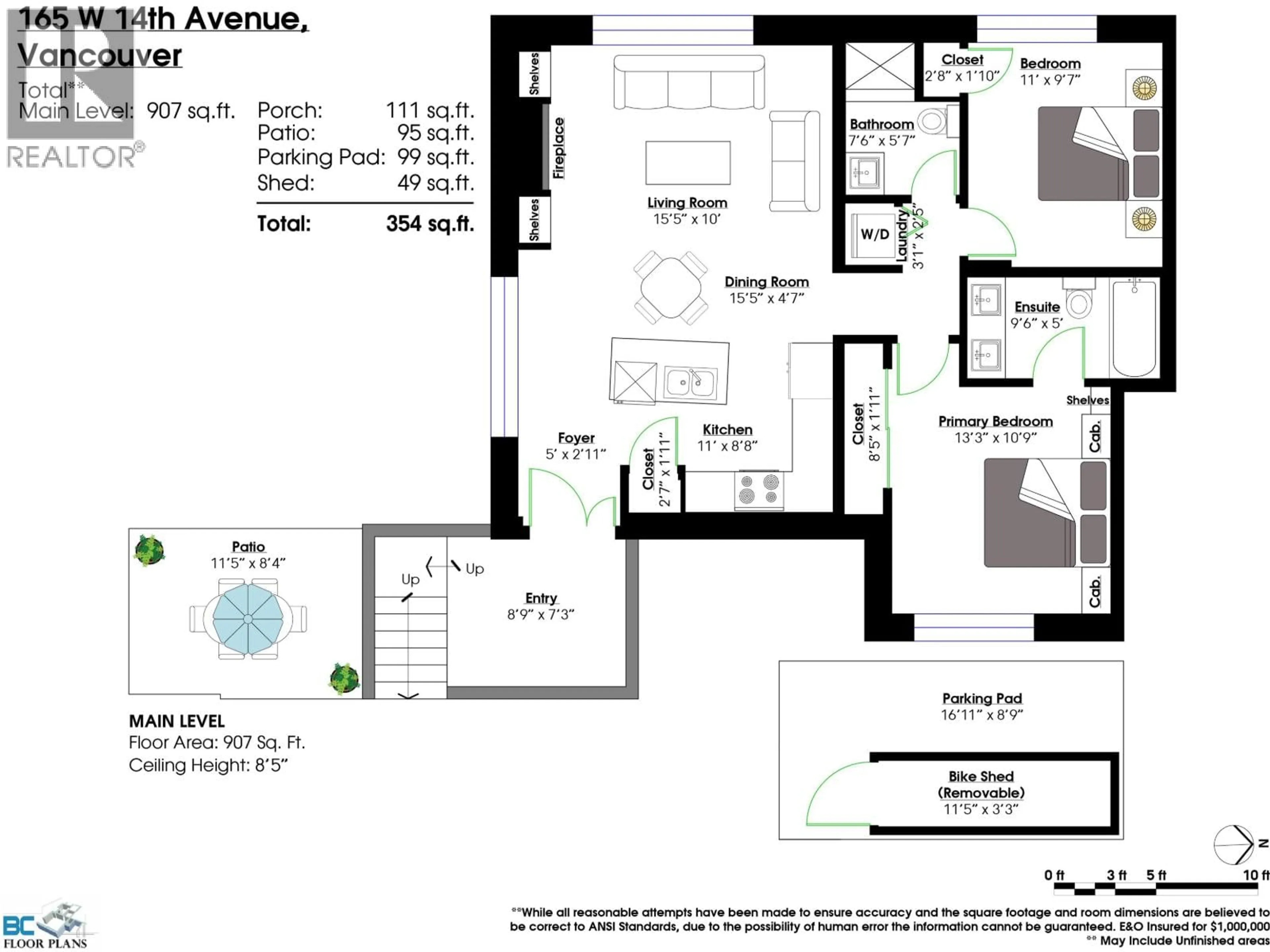 Floor plan for 165 14TH AVENUE, Vancouver British Columbia V5Y1W8