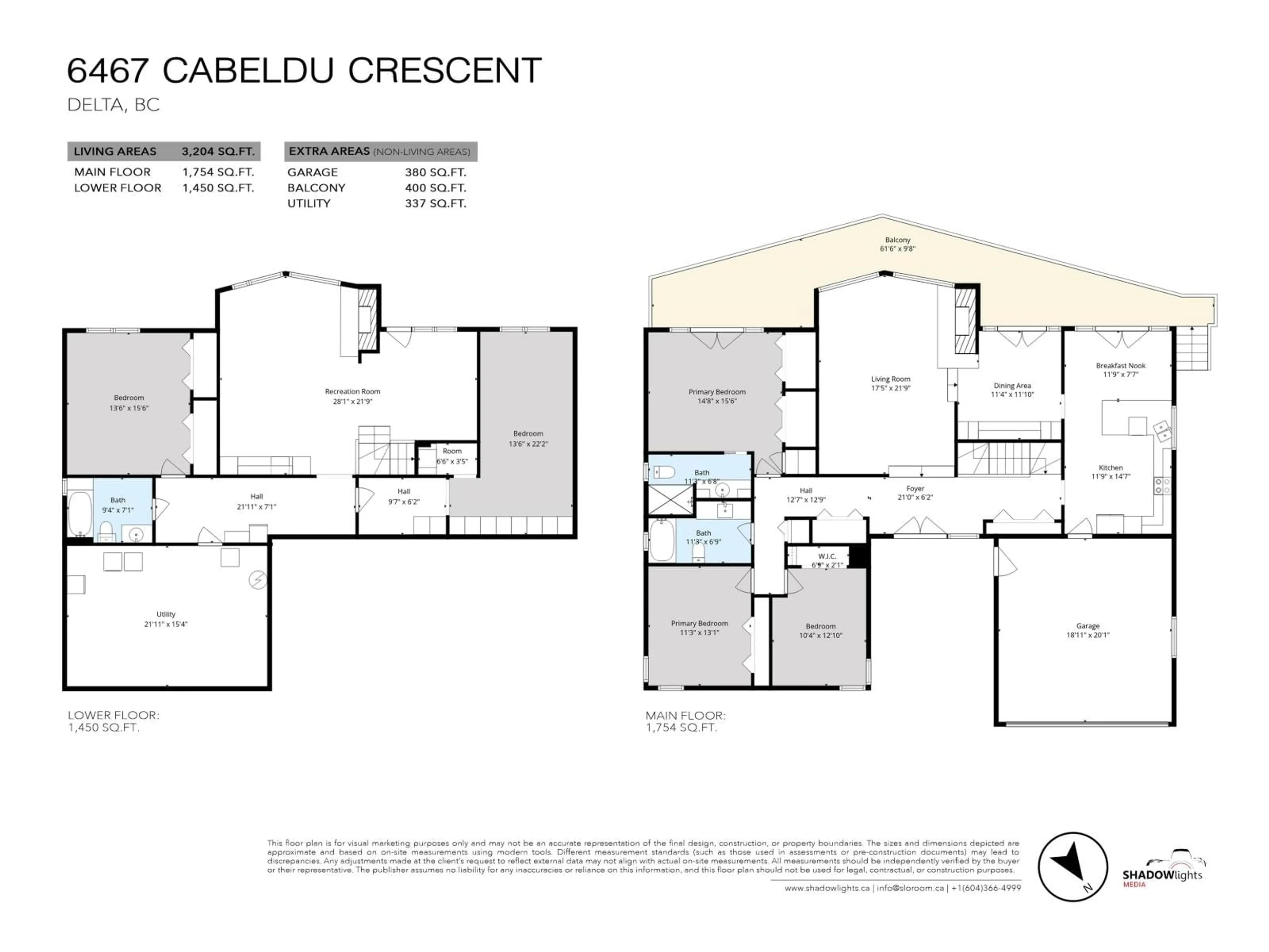 Floor plan for 6467 CABELDU, Delta British Columbia V4E1R2