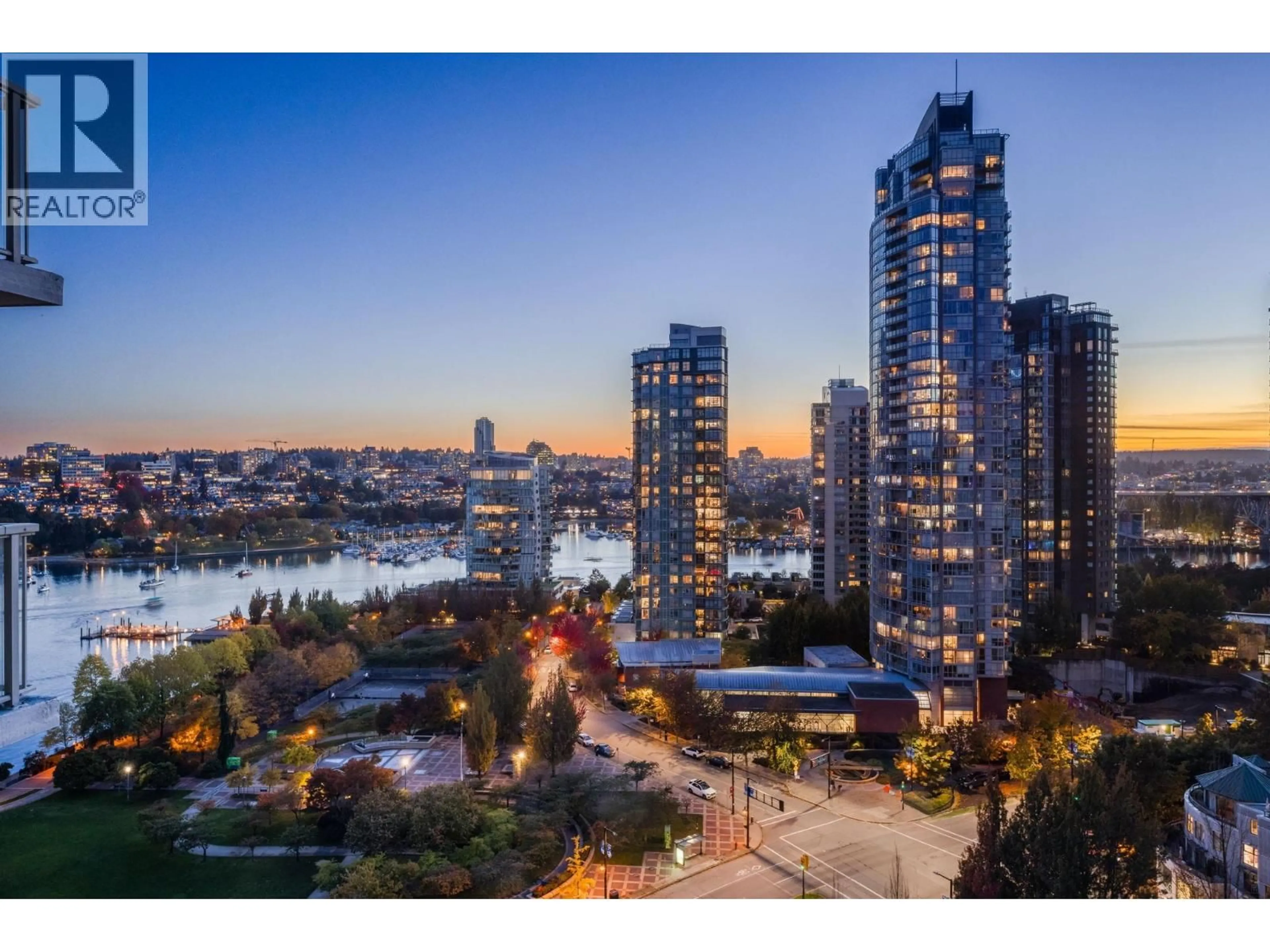 A pic from outside/outdoor area/front of a property/back of a property/a pic from drone, city buildings view from balcony for 2101 - 388 DRAKE STREET, Vancouver British Columbia V6B6A8