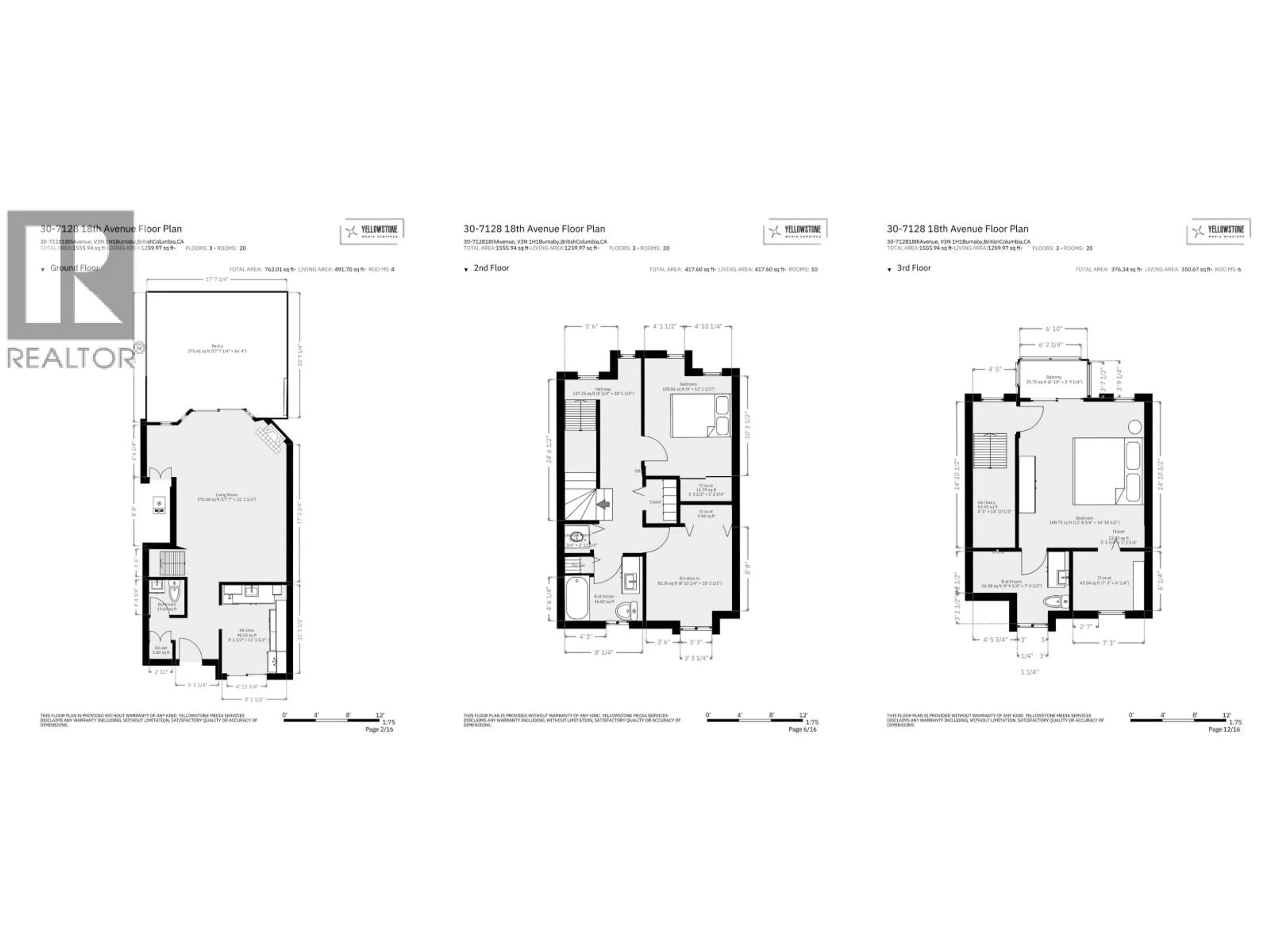 Floor plan for 30 - 7128 18TH AVENUE, Burnaby British Columbia V3N1H1