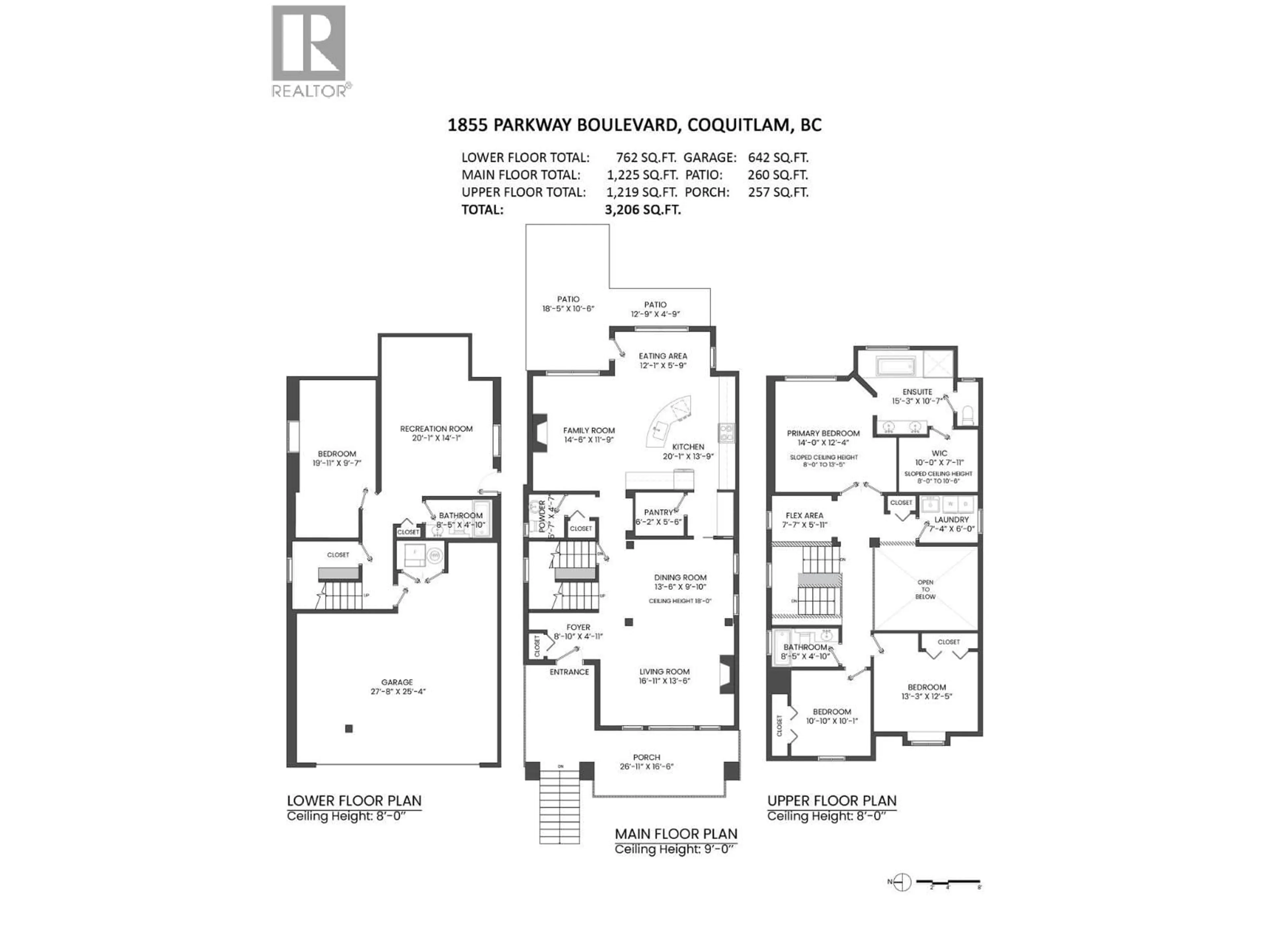 Floor plan for 1855 PARKWAY BOULEVARD, Coquitlam British Columbia V3E3L4