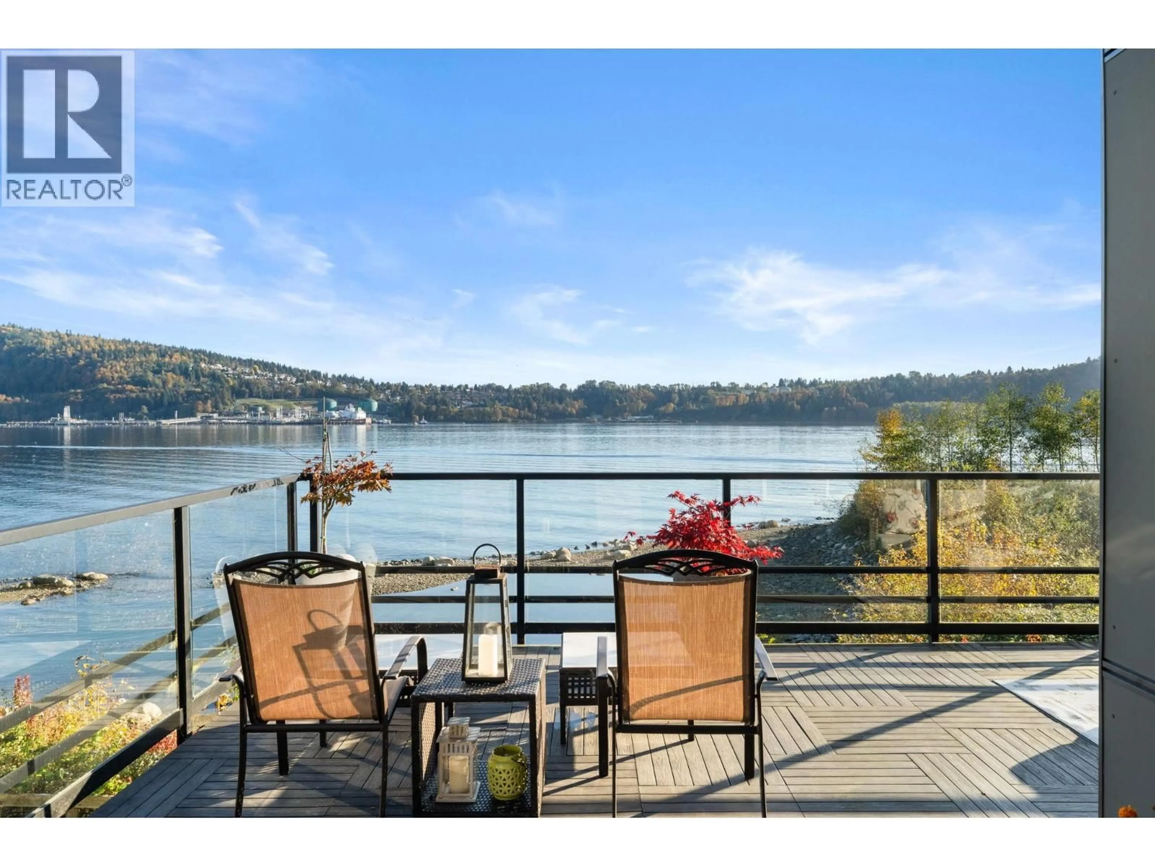 Patio, water/lake/river/ocean view for 3887 CATES LANDING WAY, North Vancouver British Columbia V7G0A6