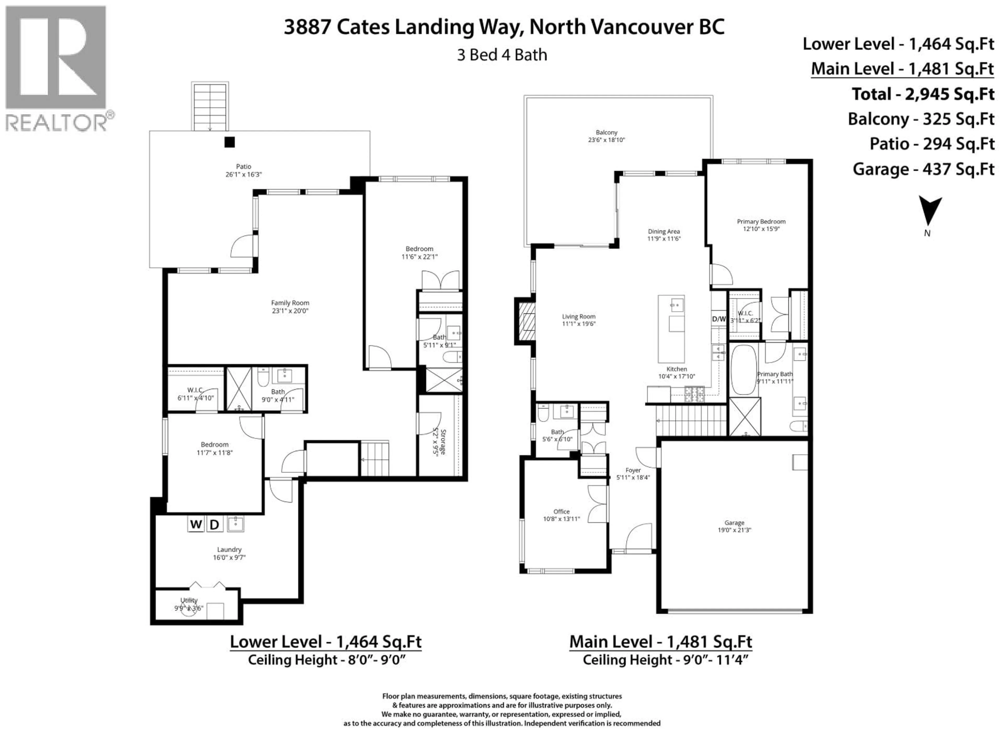 Floor plan for 3887 CATES LANDING WAY, North Vancouver British Columbia V7G0A6