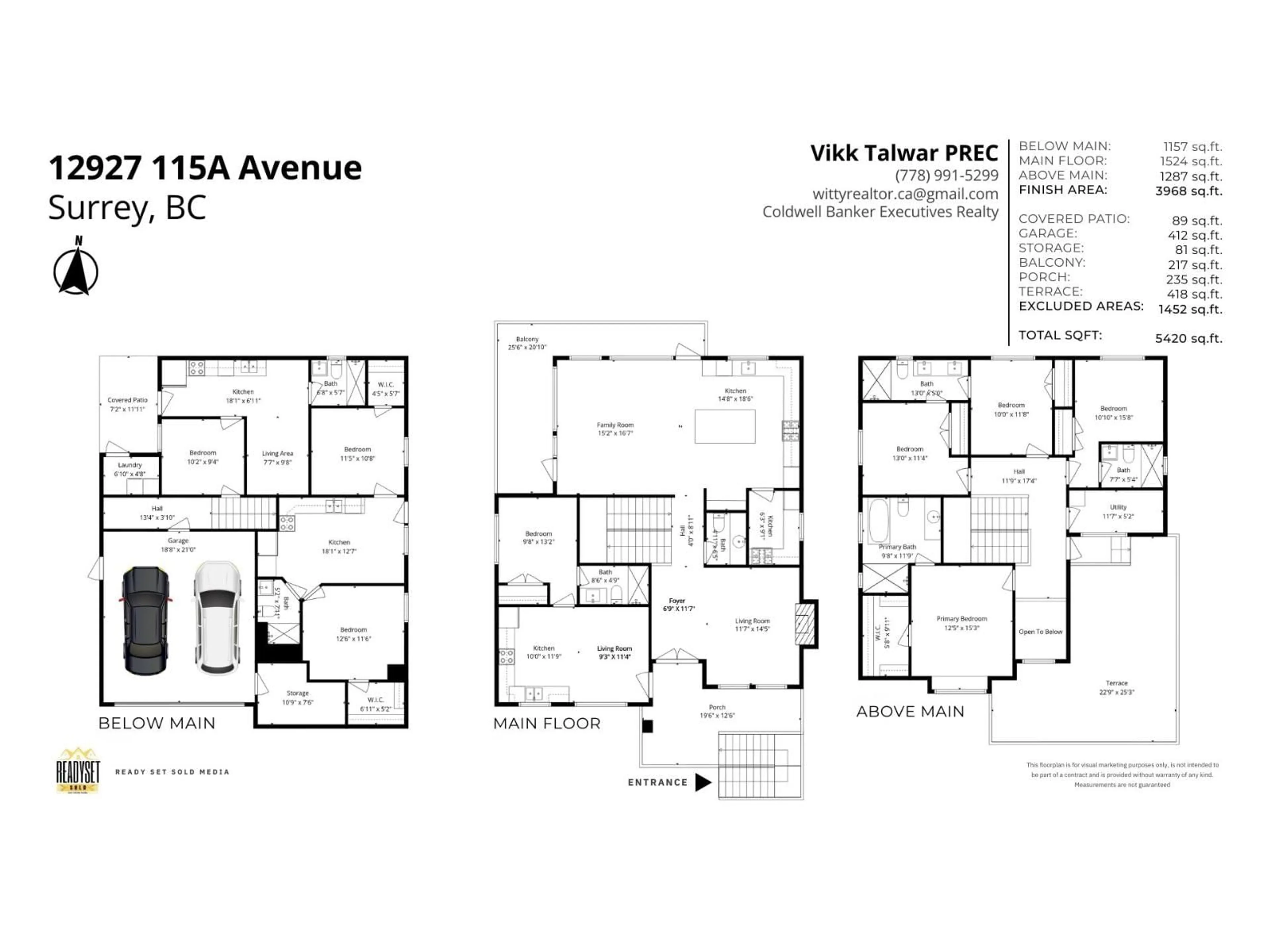 Floor plan for 12927 115A, Surrey British Columbia V3R2R3