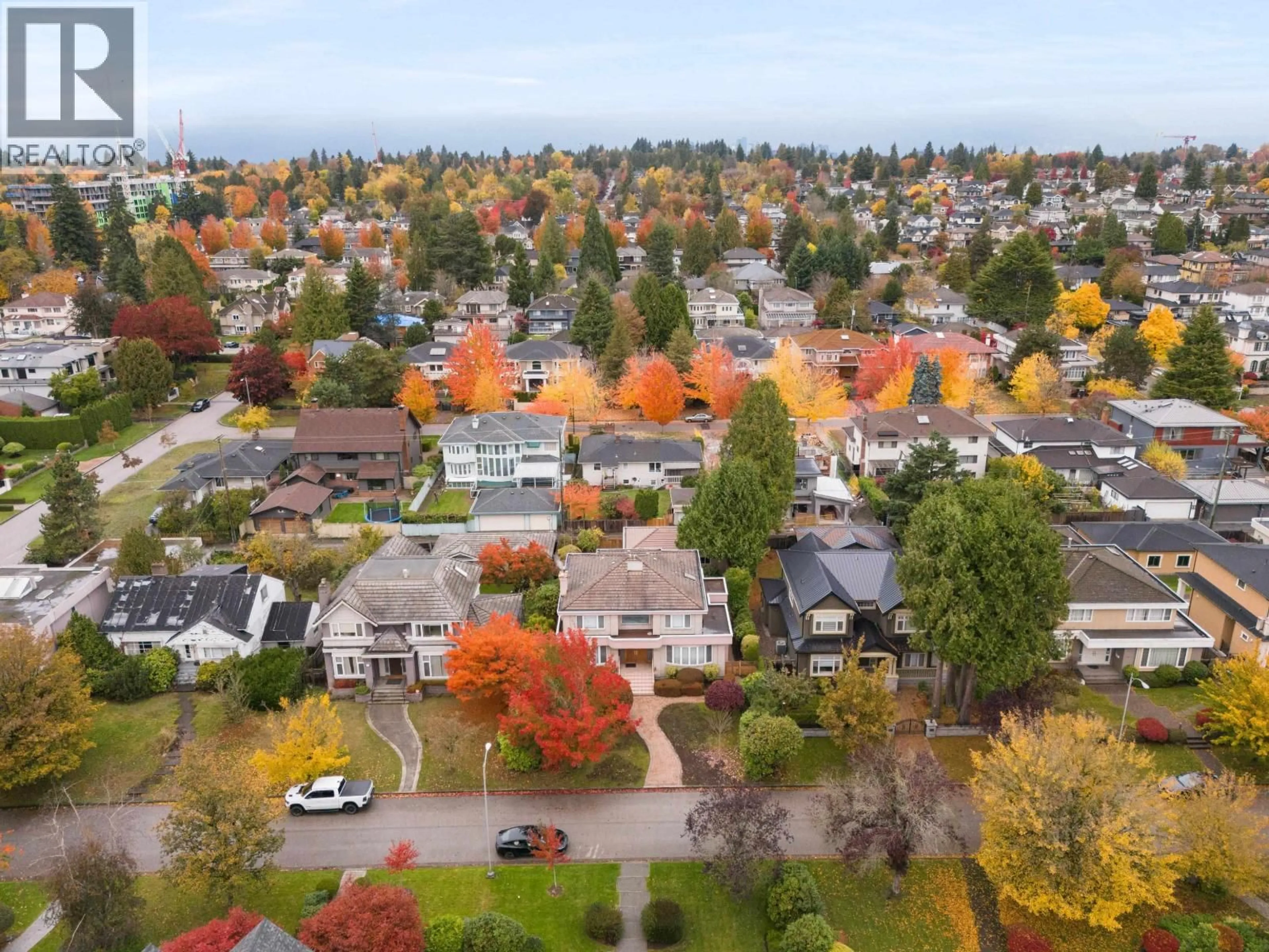 A pic from outside/outdoor area/front of a property/back of a property/a pic from drone, street for 1363 51 AVENUE, Vancouver British Columbia V6P1C6