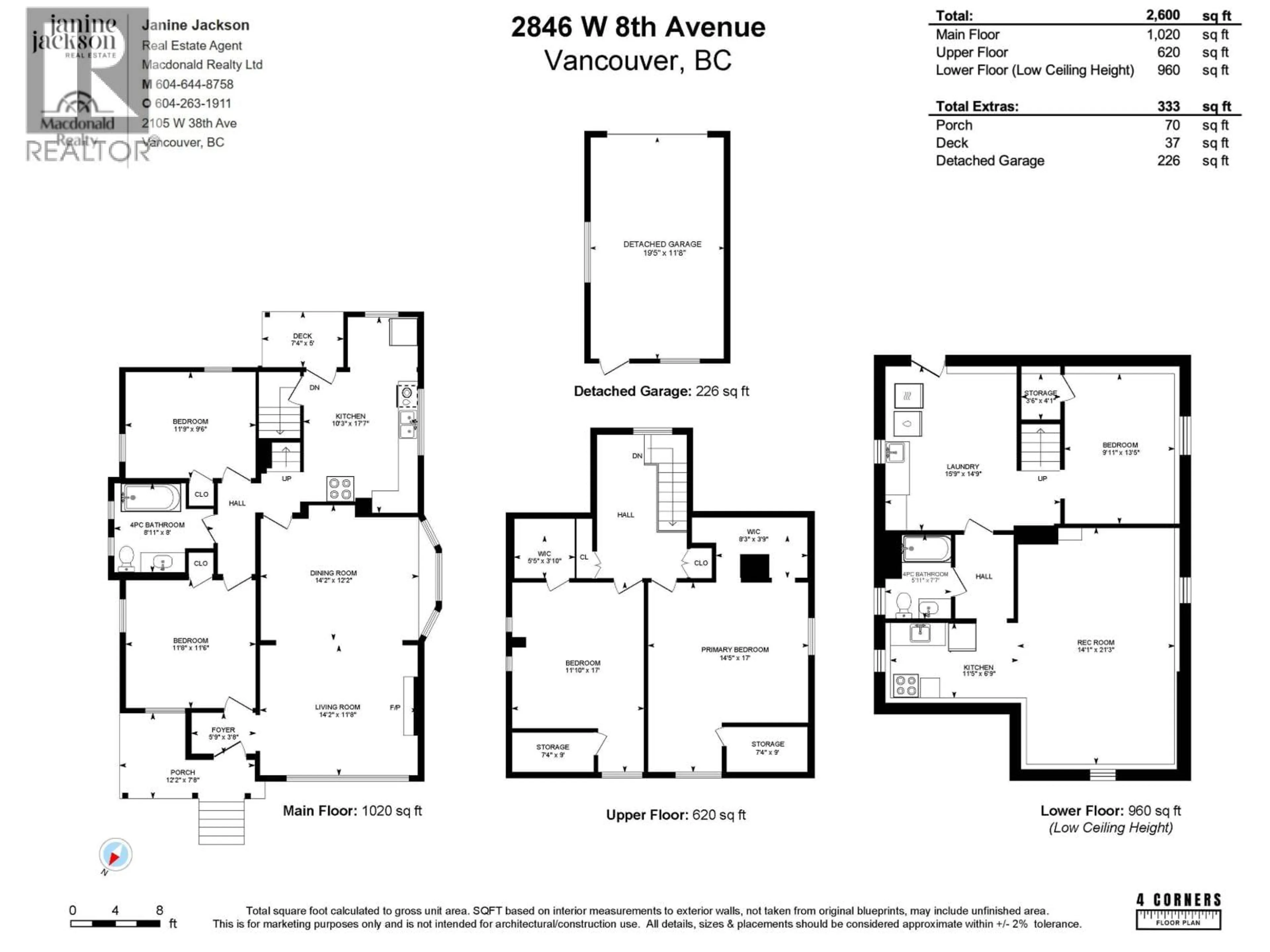 Floor plan for 2846 8TH AVENUE, Vancouver British Columbia V6K2B9