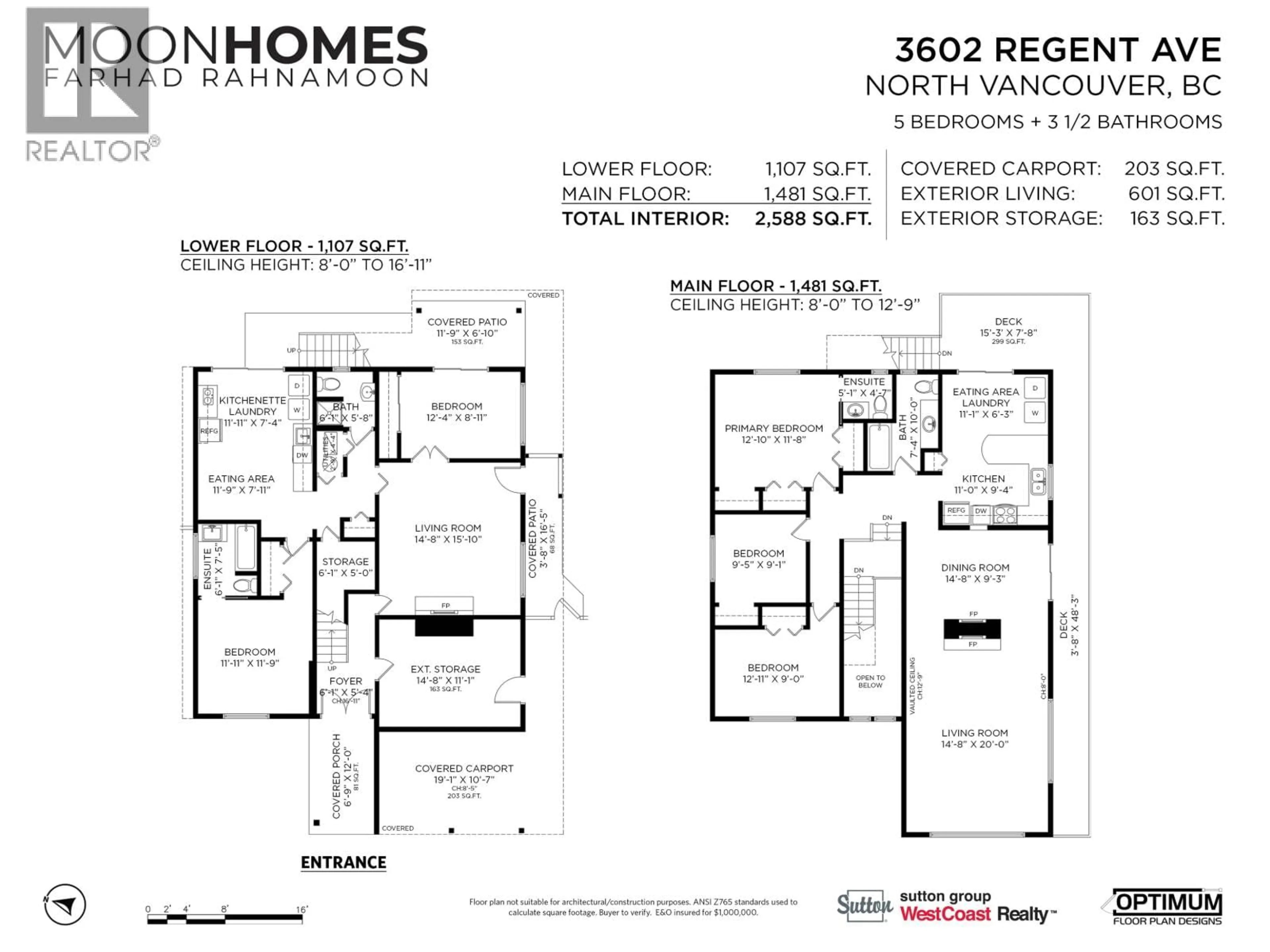 Floor plan for 3602 REGENT AVENUE, North Vancouver British Columbia V7N2C2