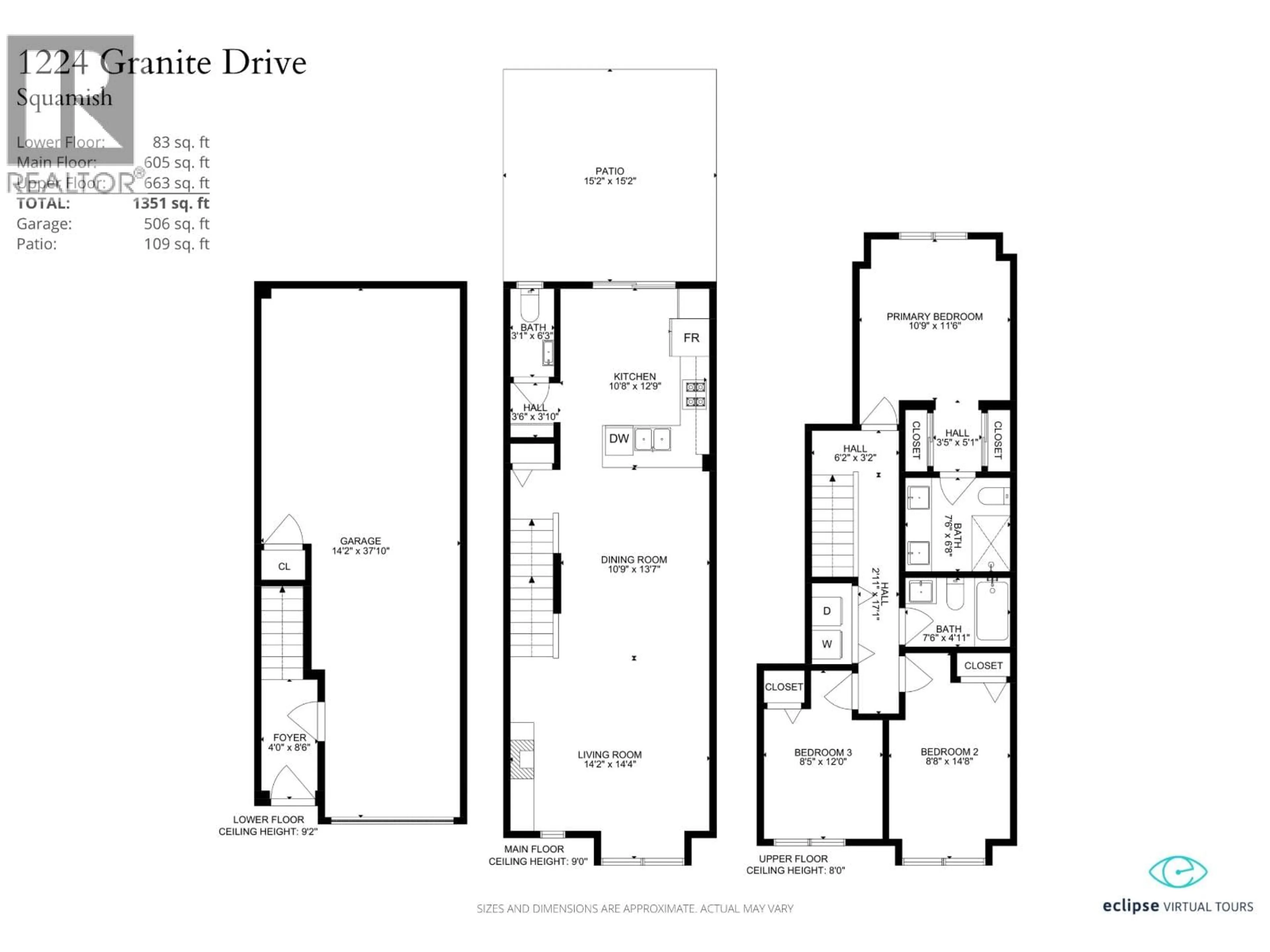 Floor plan for 1224 GRANITE DRIVE, Squamish British Columbia V8B0V9