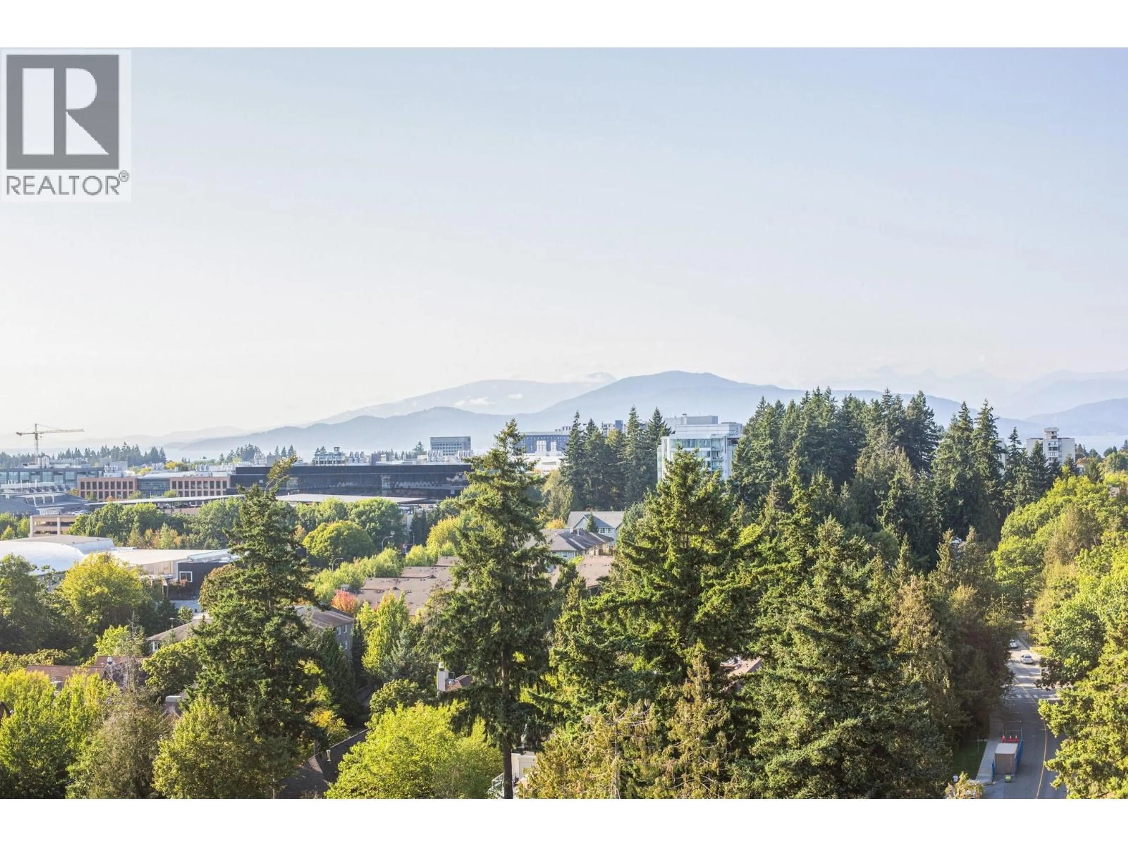 A pic from outside/outdoor area/front of a property/back of a property/a pic from drone, mountain view for 1901 - 5775 HAMPTON PLACE, Vancouver British Columbia V6T2G6