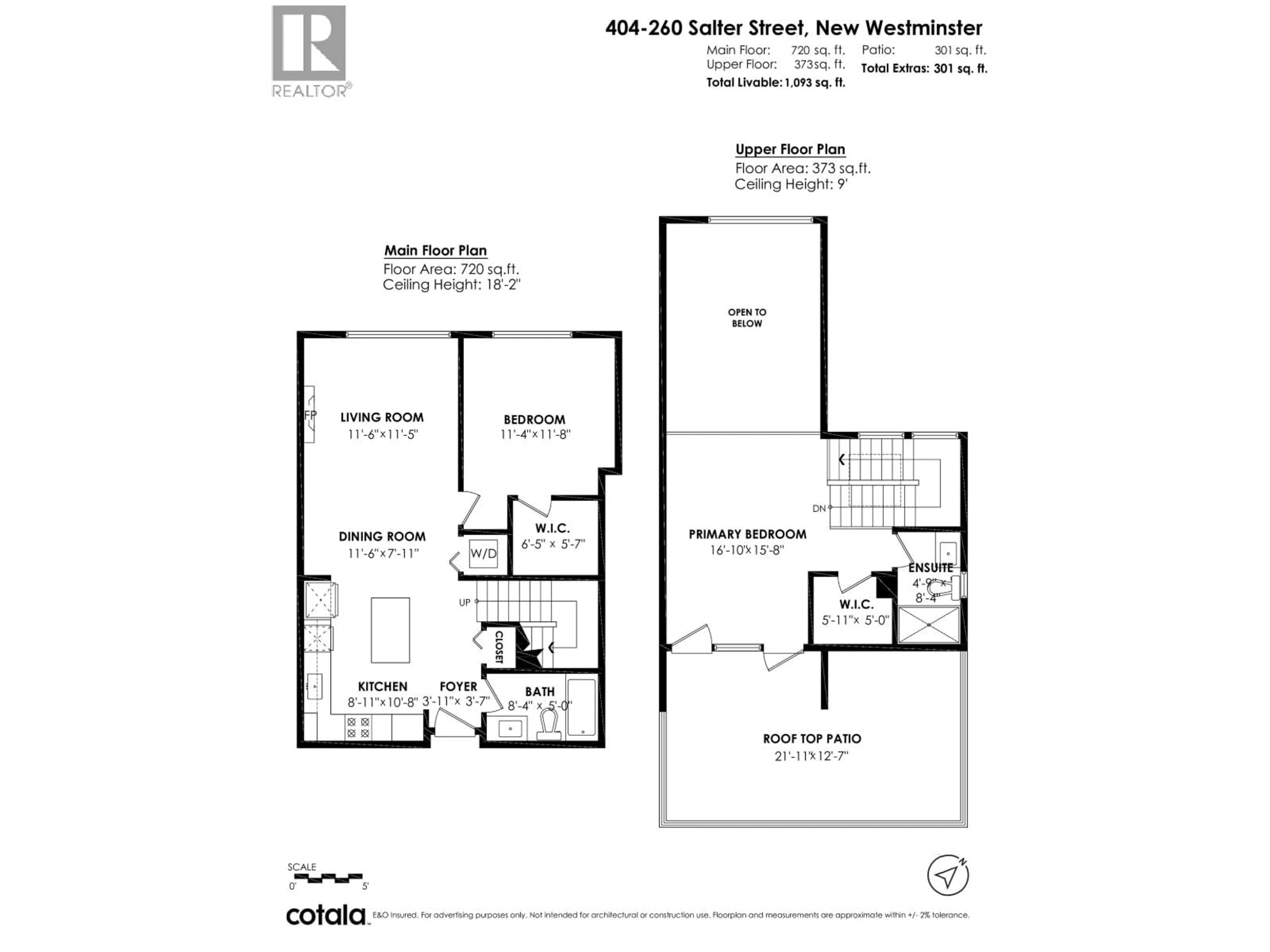 Floor plan for 404 - 260 SALTER STREET, New Westminster British Columbia V3M0J4