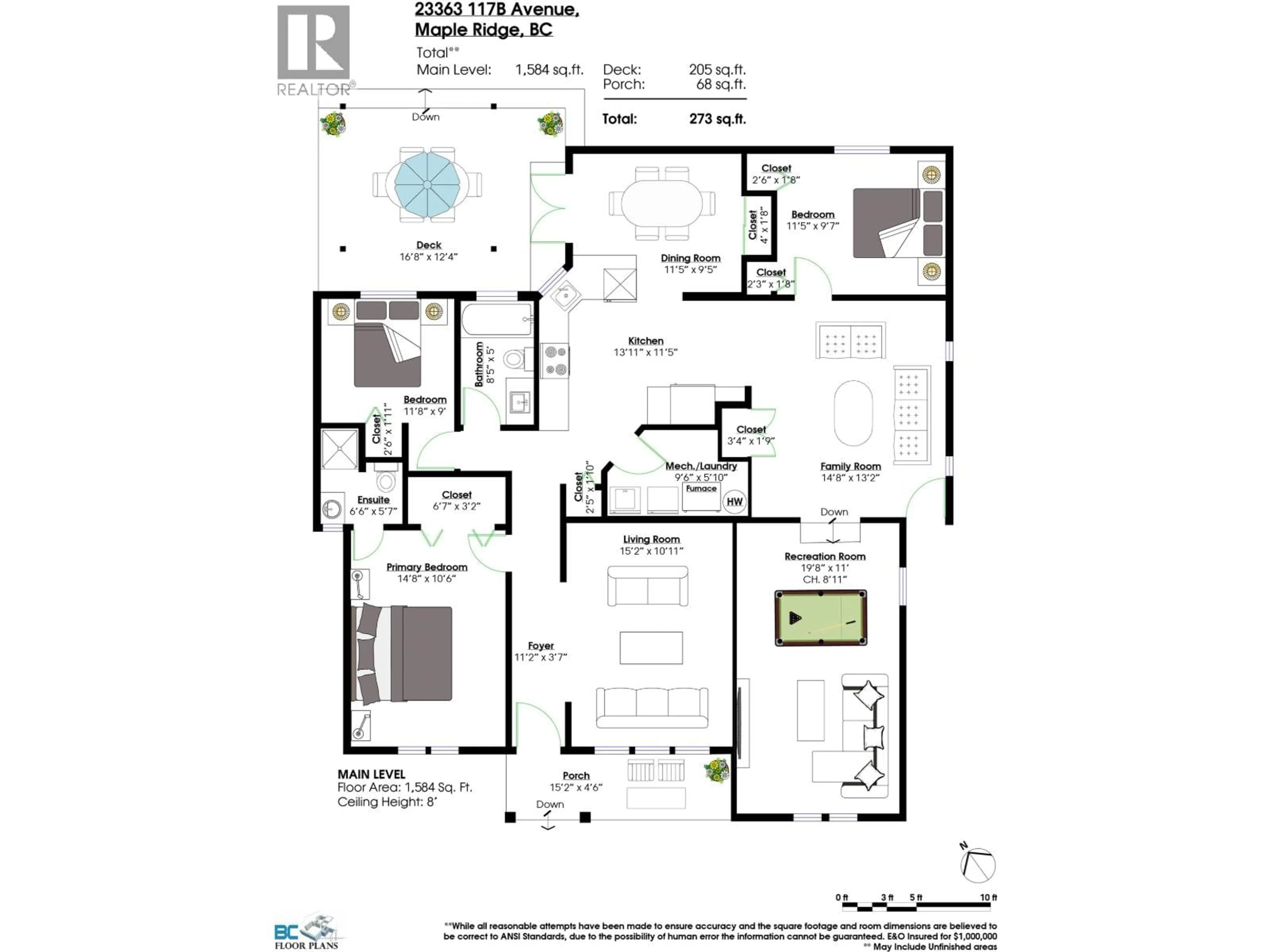 Floor plan for 23363 117B AVENUE, Maple Ridge British Columbia V2X0B9