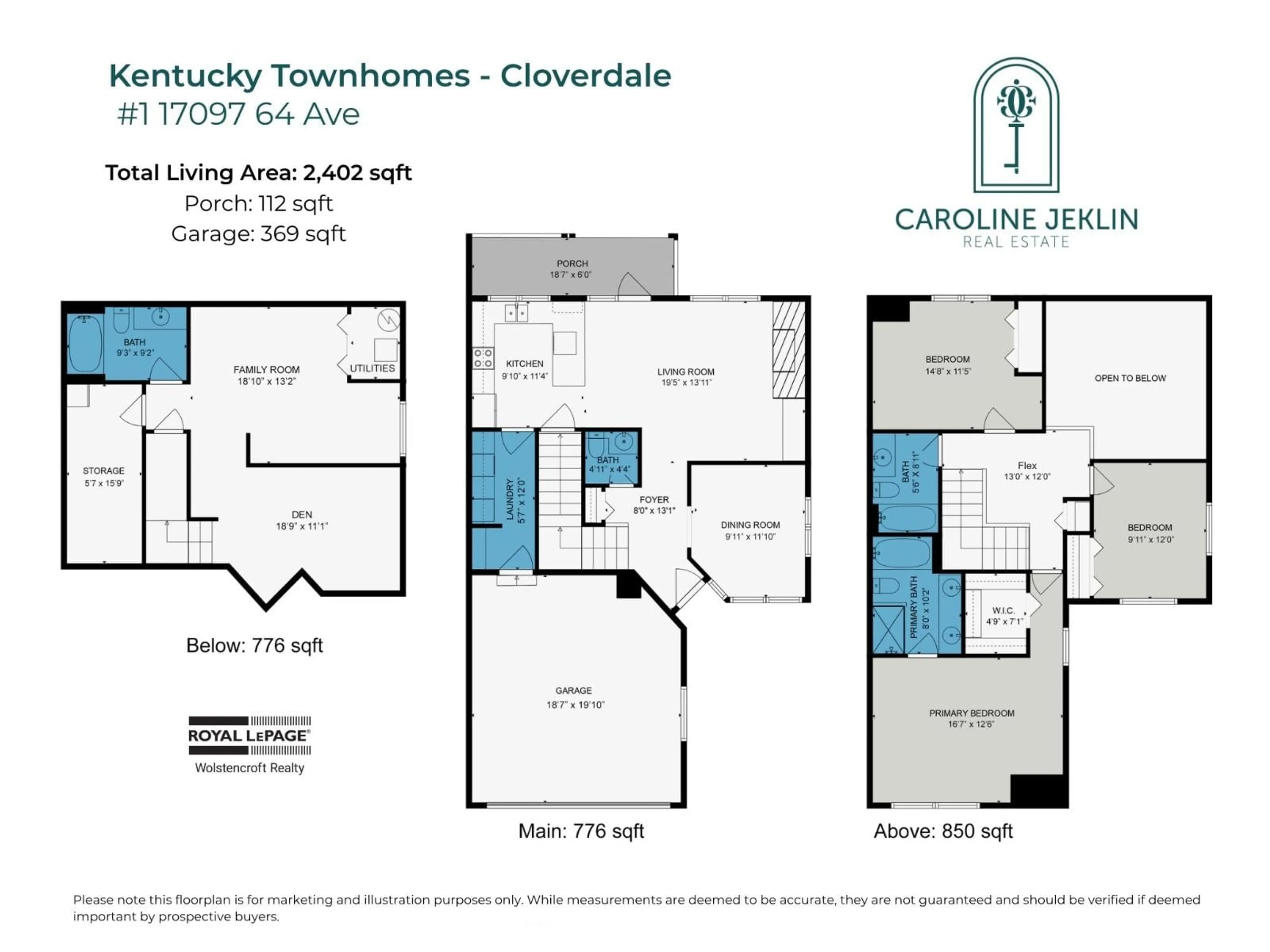 Floor plan for 1 - 17097 64 STREET, Surrey British Columbia V3S1Y5