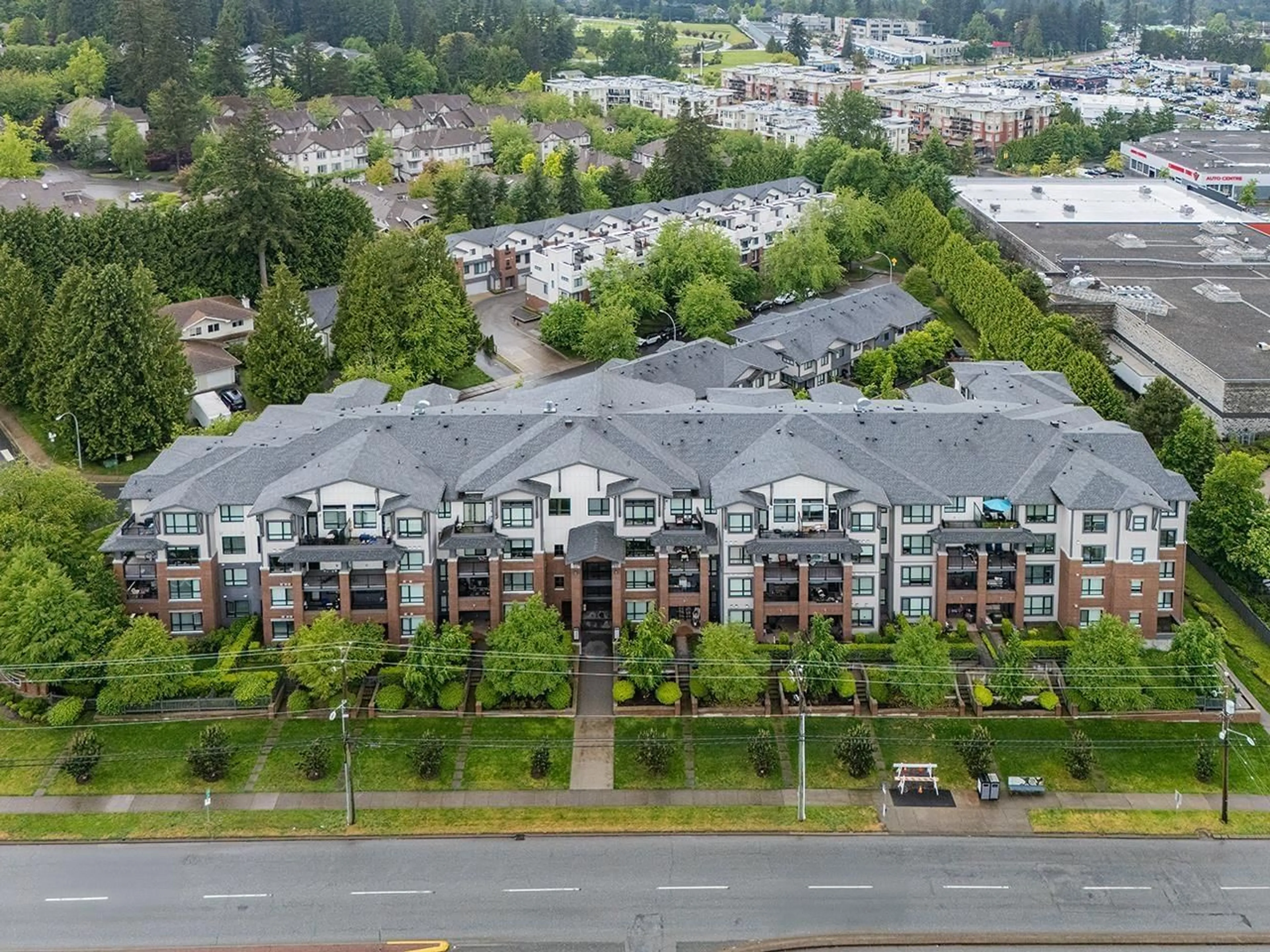 A pic from outside/outdoor area/front of a property/back of a property/a pic from drone, unknown for 406 - 2960 151, Surrey British Columbia V4P0G3