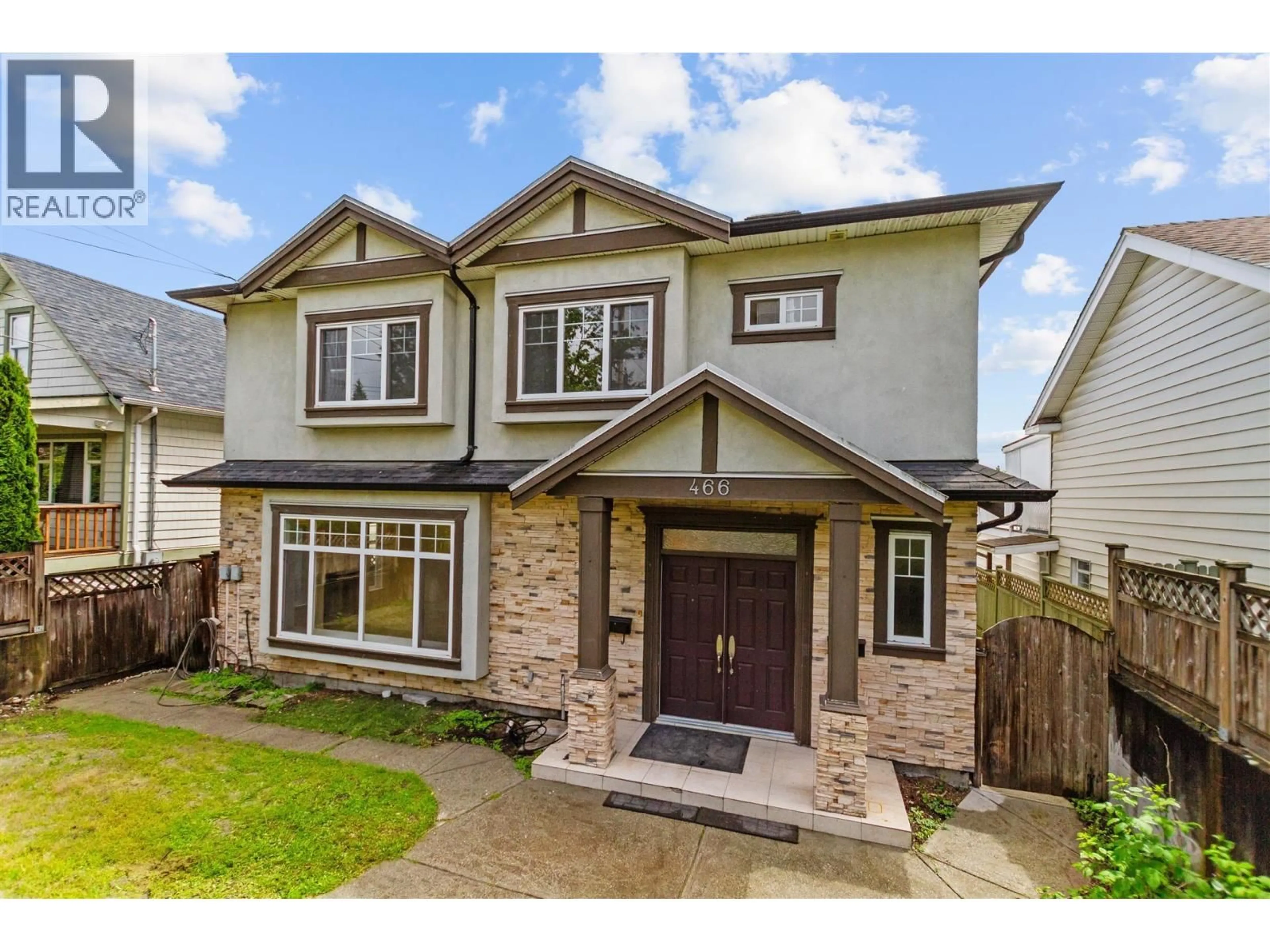 Home with brick exterior material, street for 466 FADER STREET, New Westminster British Columbia V3L3T3