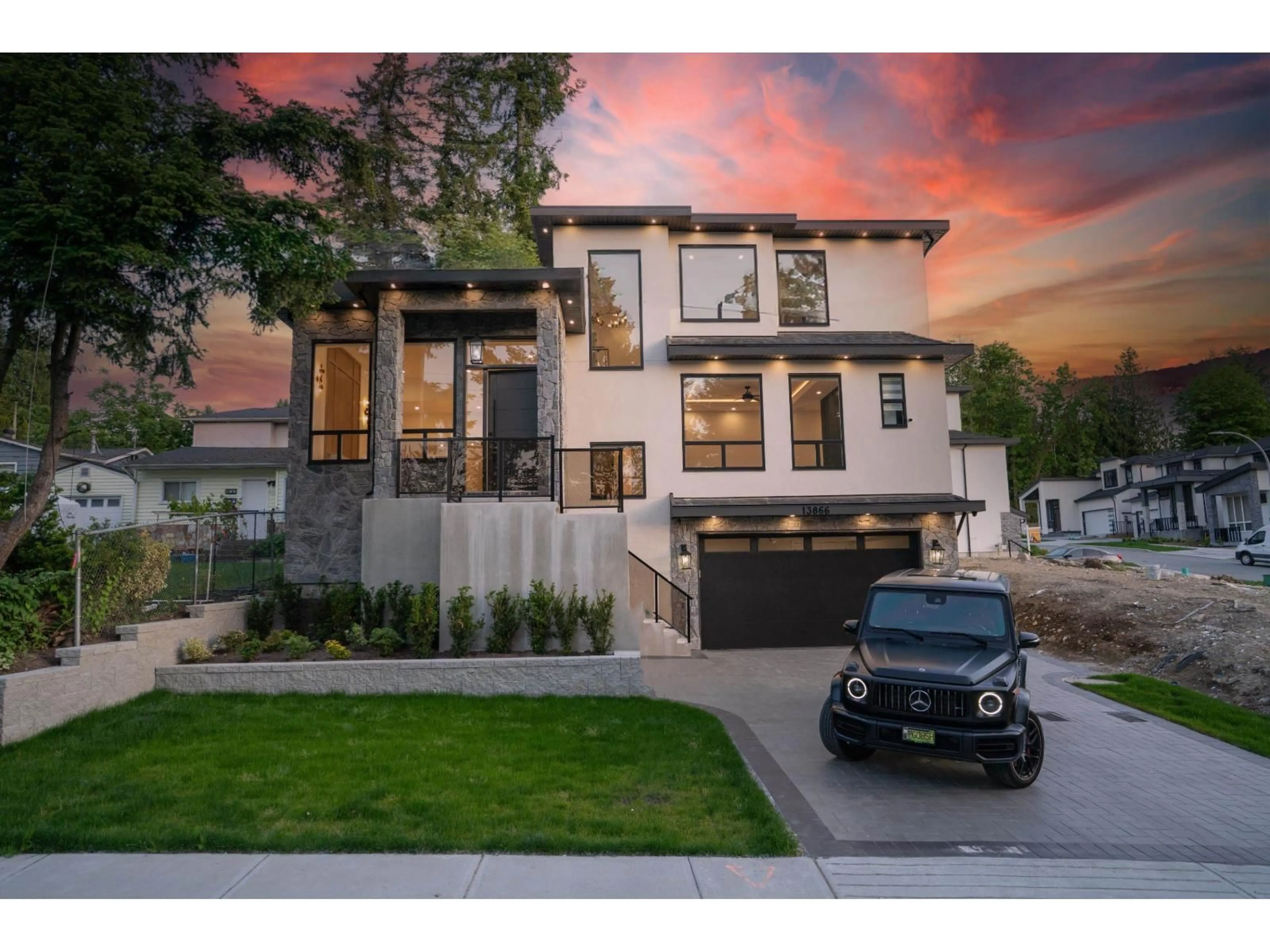 Home with brick exterior material, street for 13866 115, Surrey British Columbia V3R2P3