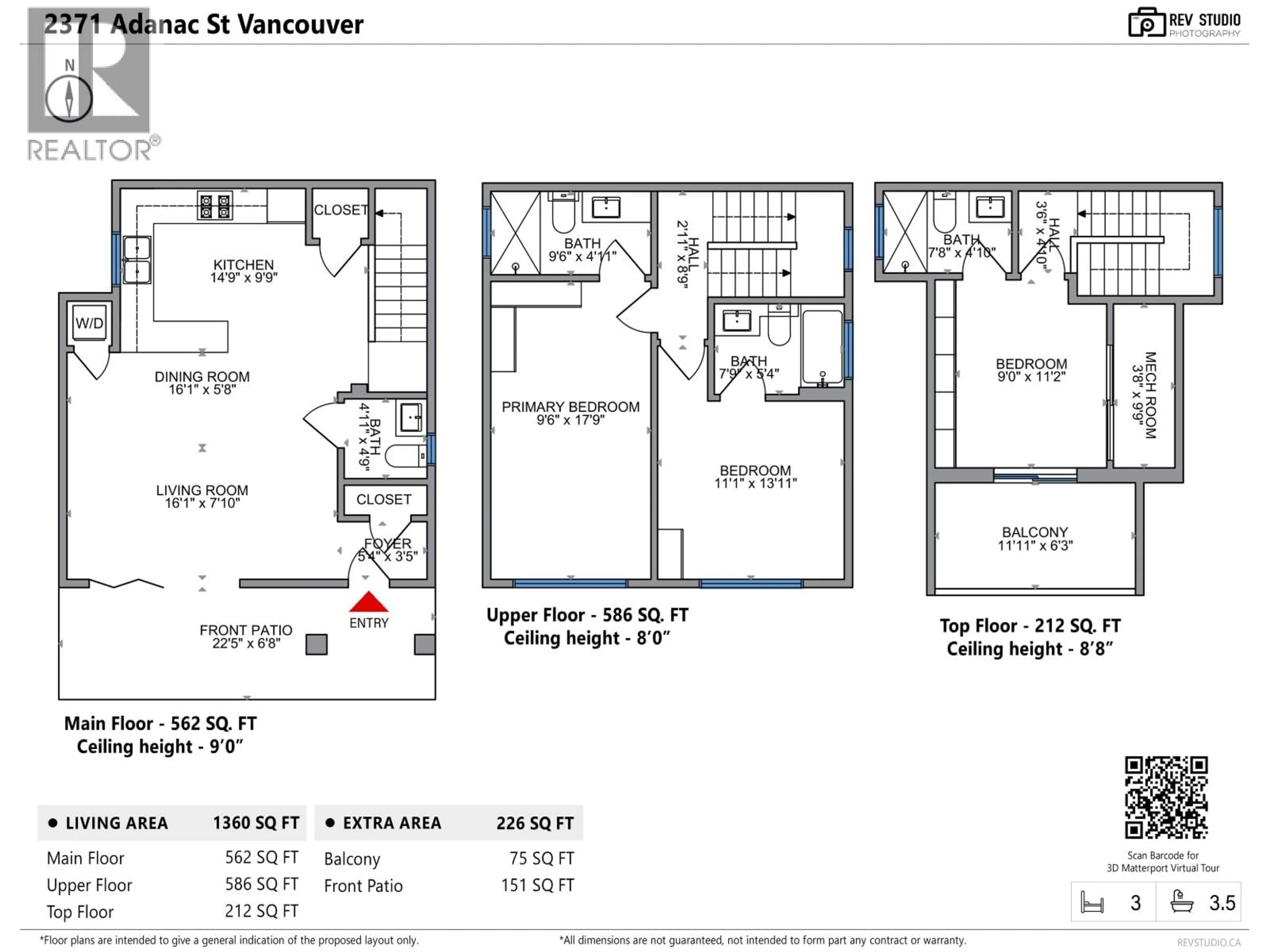 Floor plan for 2371 ADANAC STREET, Vancouver British Columbia V5L2E9