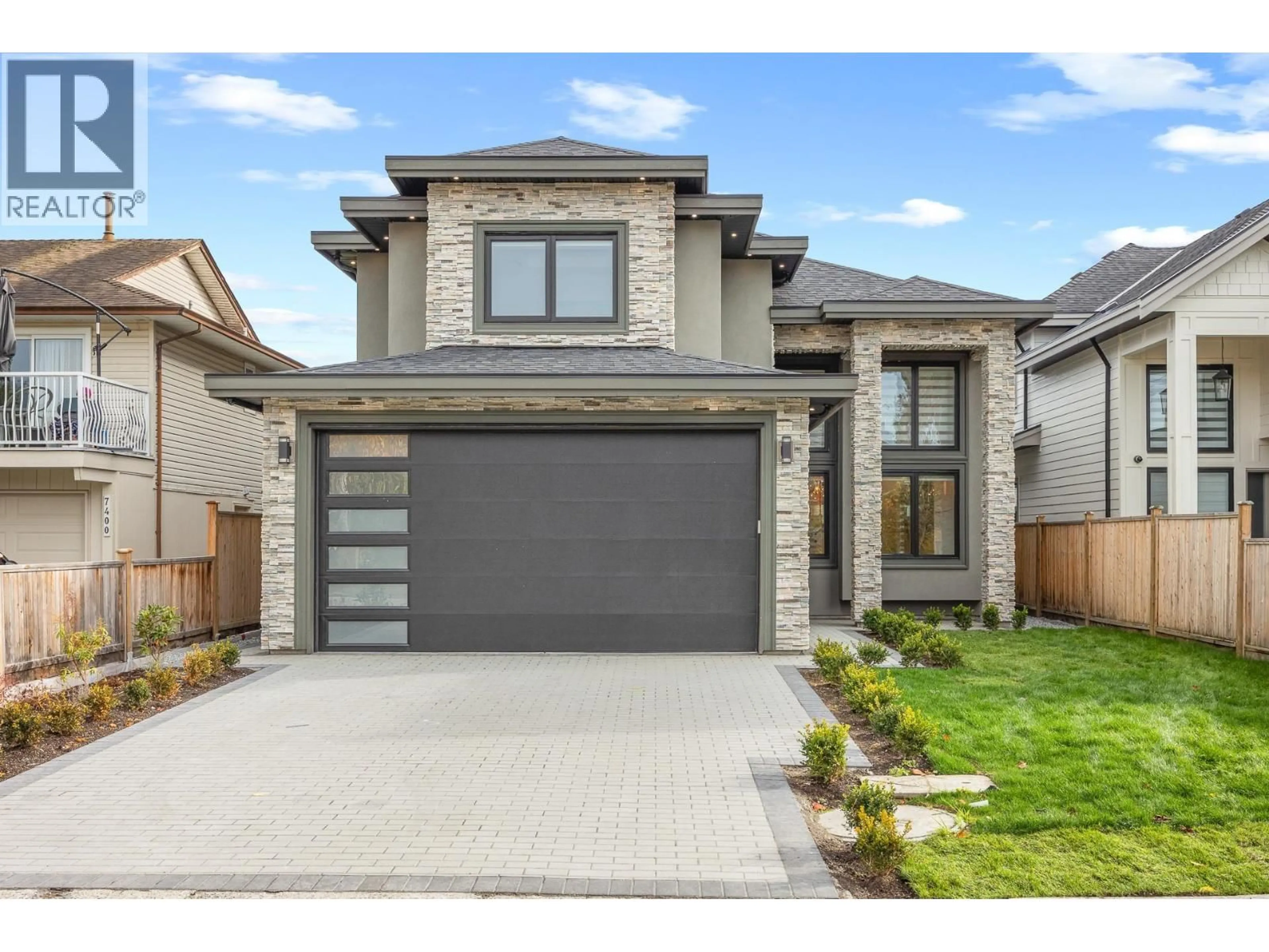 Home with brick exterior material, street for 7420 LANGTON ROAD, Richmond British Columbia V7C4B5