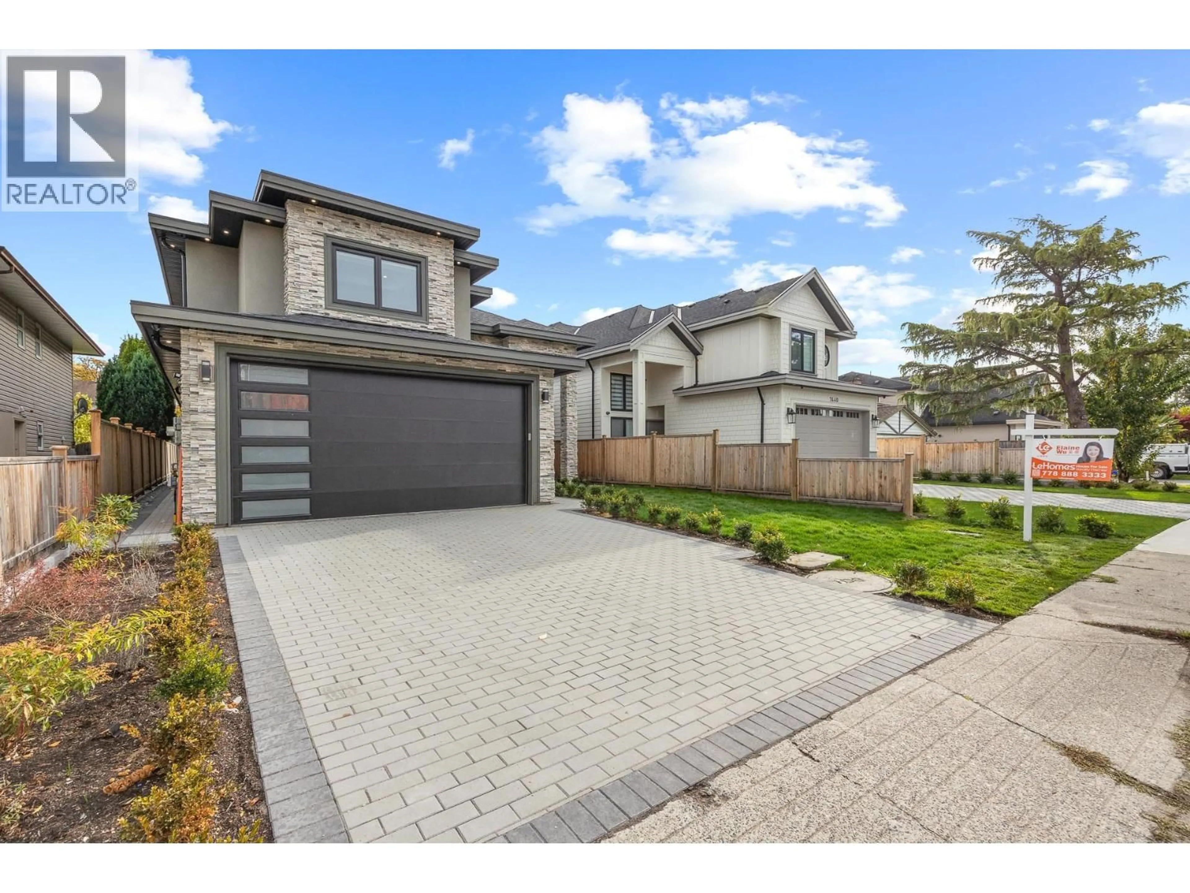 Home with brick exterior material, street for 7420 LANGTON ROAD, Richmond British Columbia V7C4B5