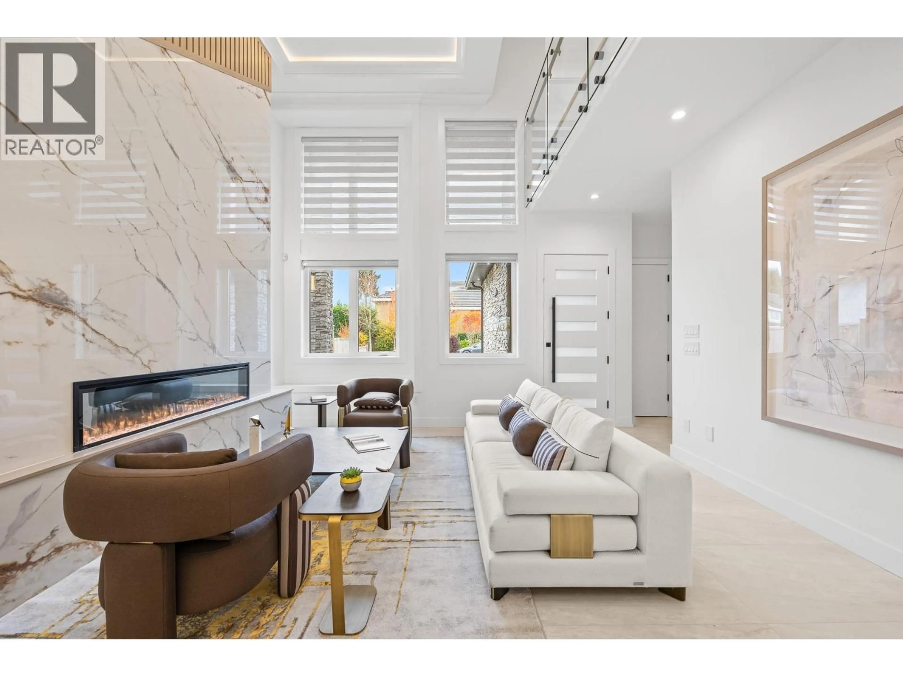 Living room with furniture, ceramic/tile floor for 7420 LANGTON ROAD, Richmond British Columbia V7C4B5
