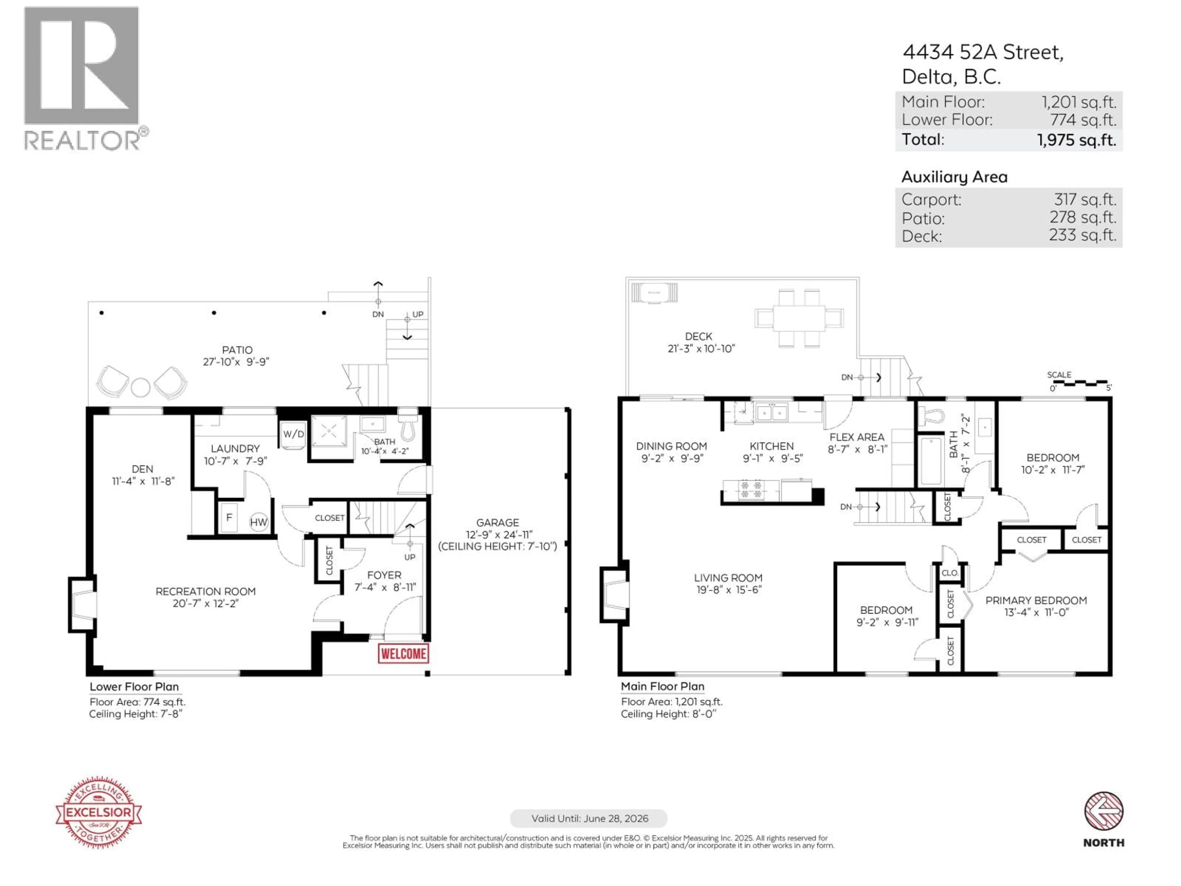 Floor plan for 4434 52A STREET, Ladner British Columbia V4K2Y4