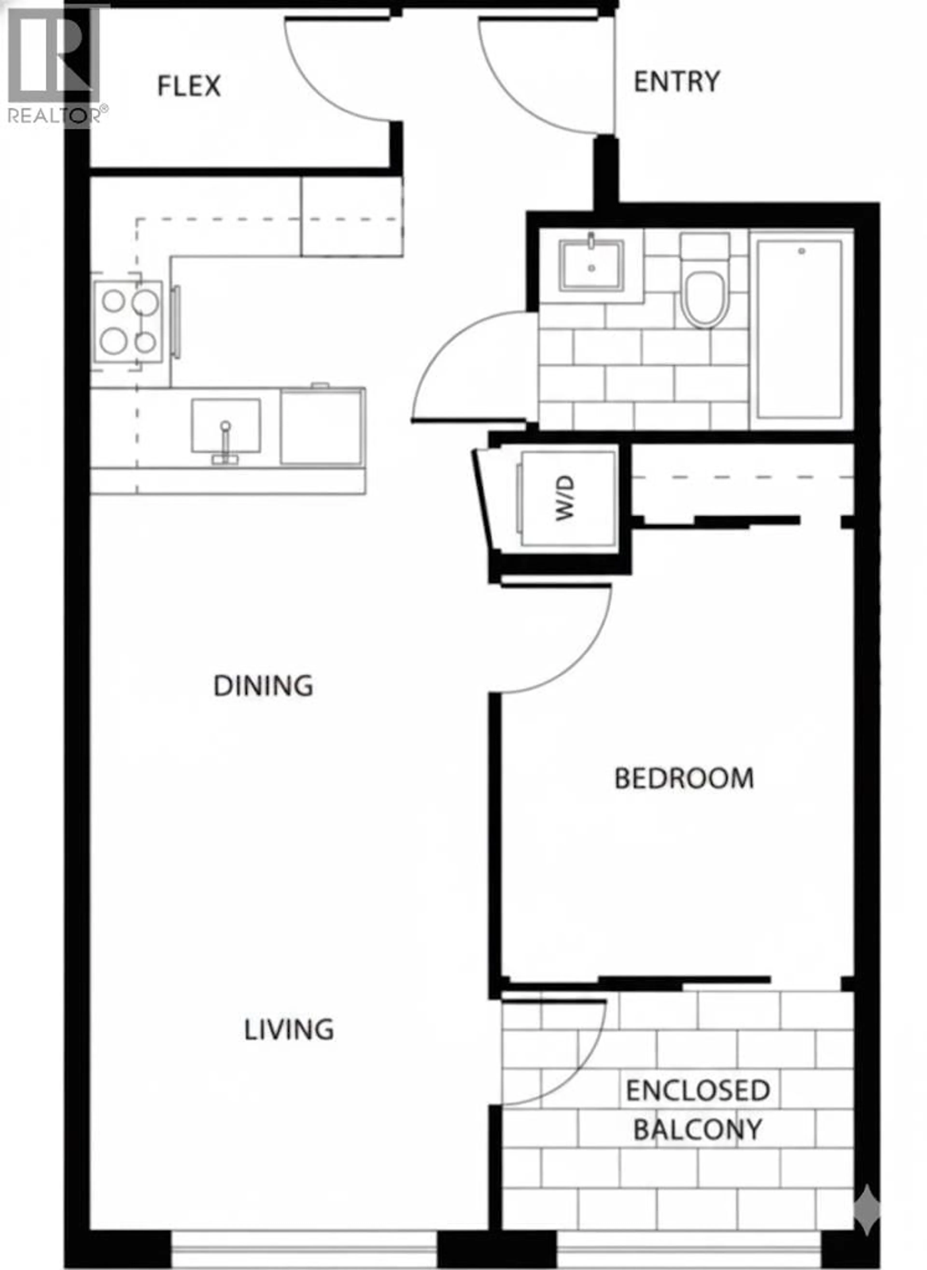 Floor plan for 406 - 2477 CAROLINA STREET, Vancouver British Columbia V5T3S8