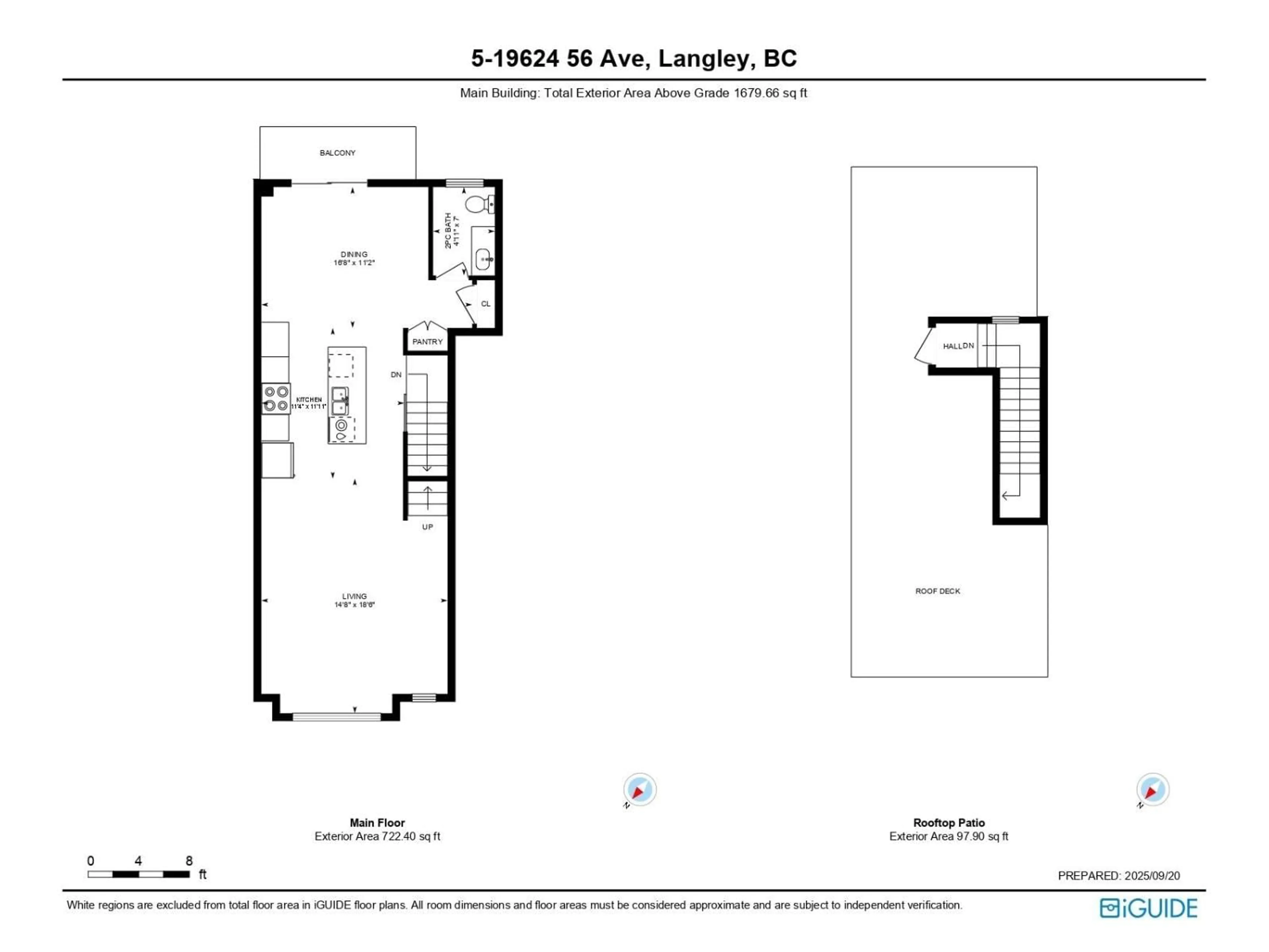 Floor plan for 5 - 19624 56, Langley British Columbia V3A3X6
