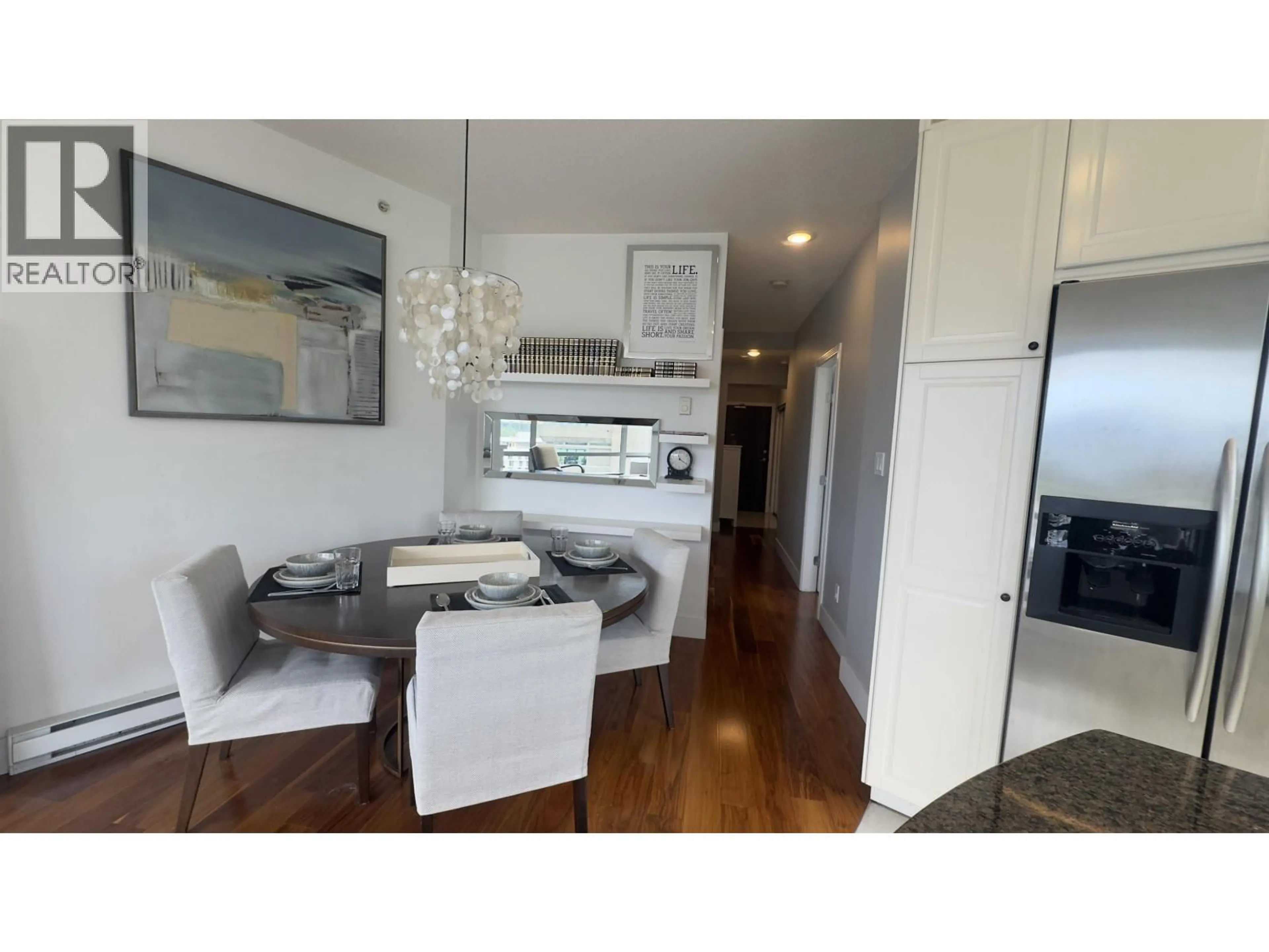 Open concept kitchen, wood/laminate floor for 1404 - 1228 HASTINGS STREET, Vancouver British Columbia V6E4S6