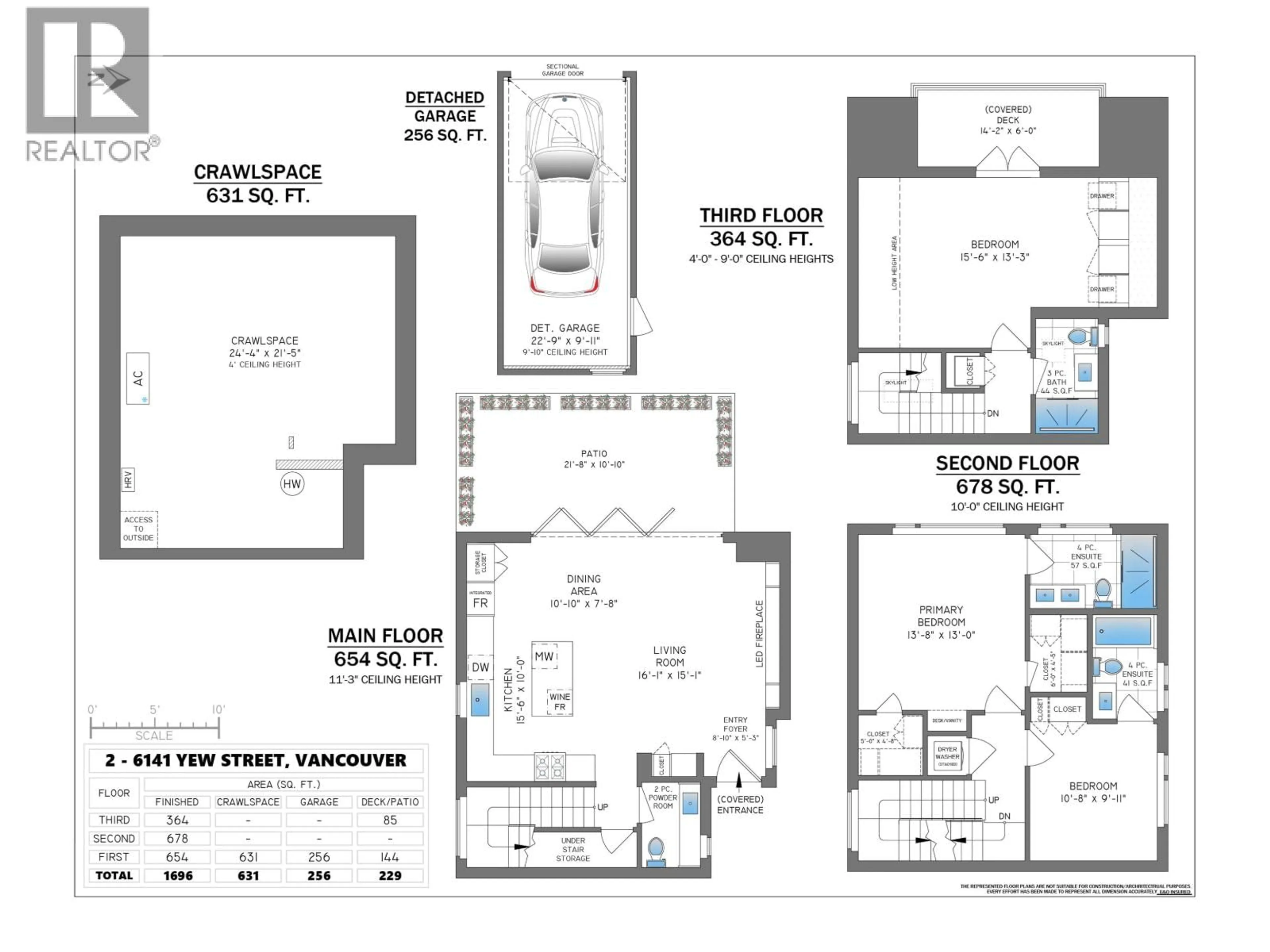 Floor plan for 2 - 6141 YEW STREET, Vancouver British Columbia V6M3Z1
