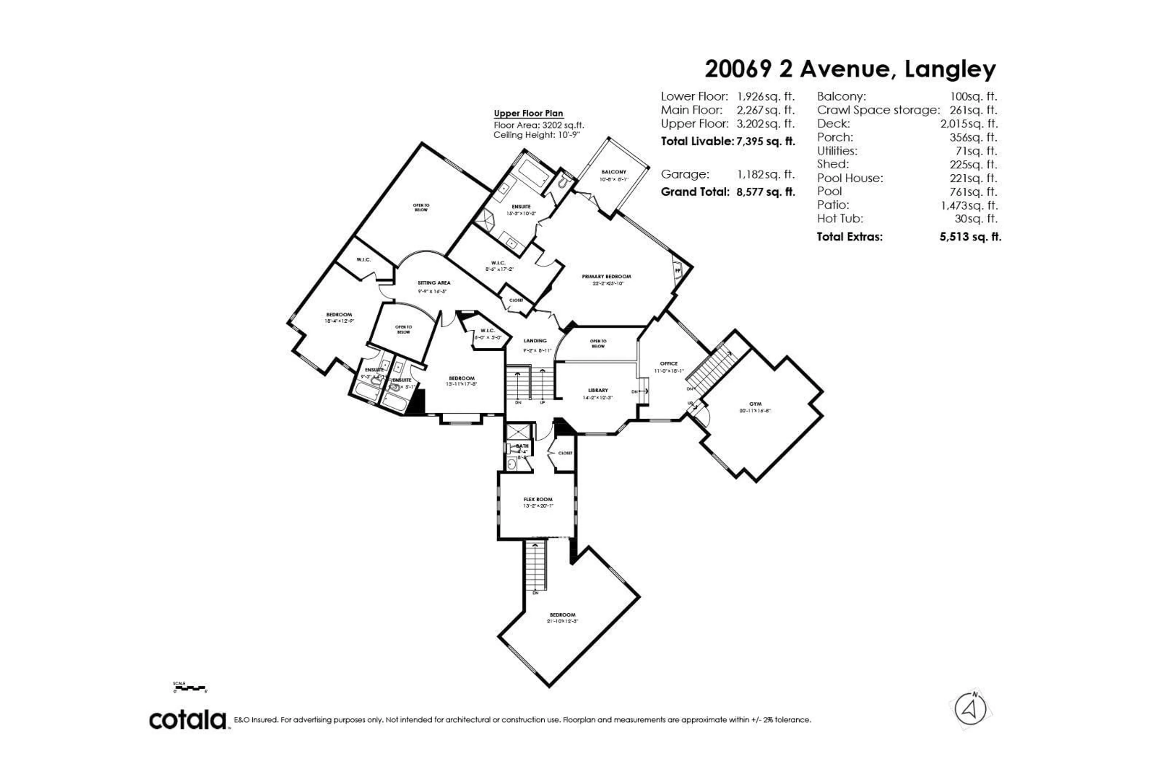 Floor plan for 20069 2 AVENUE, Langley British Columbia V2Z0A3